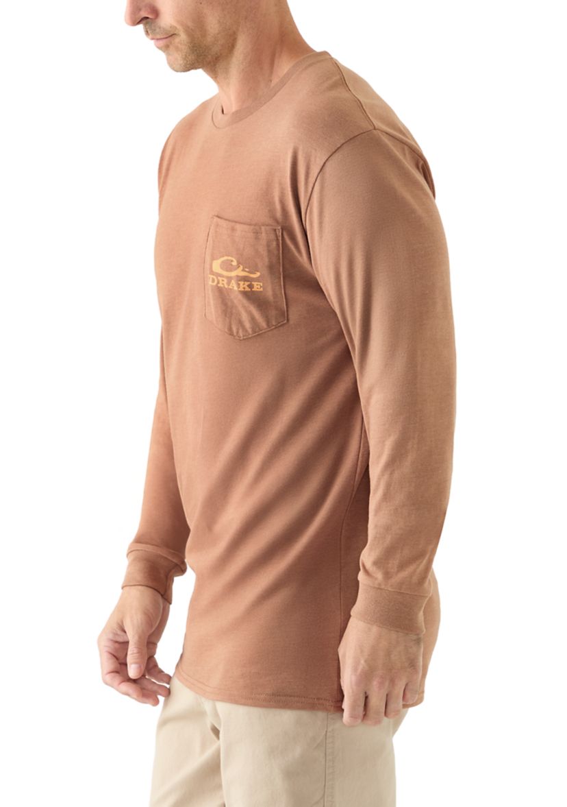 Mens Circle Mallard Long Sleeve T-Shirt