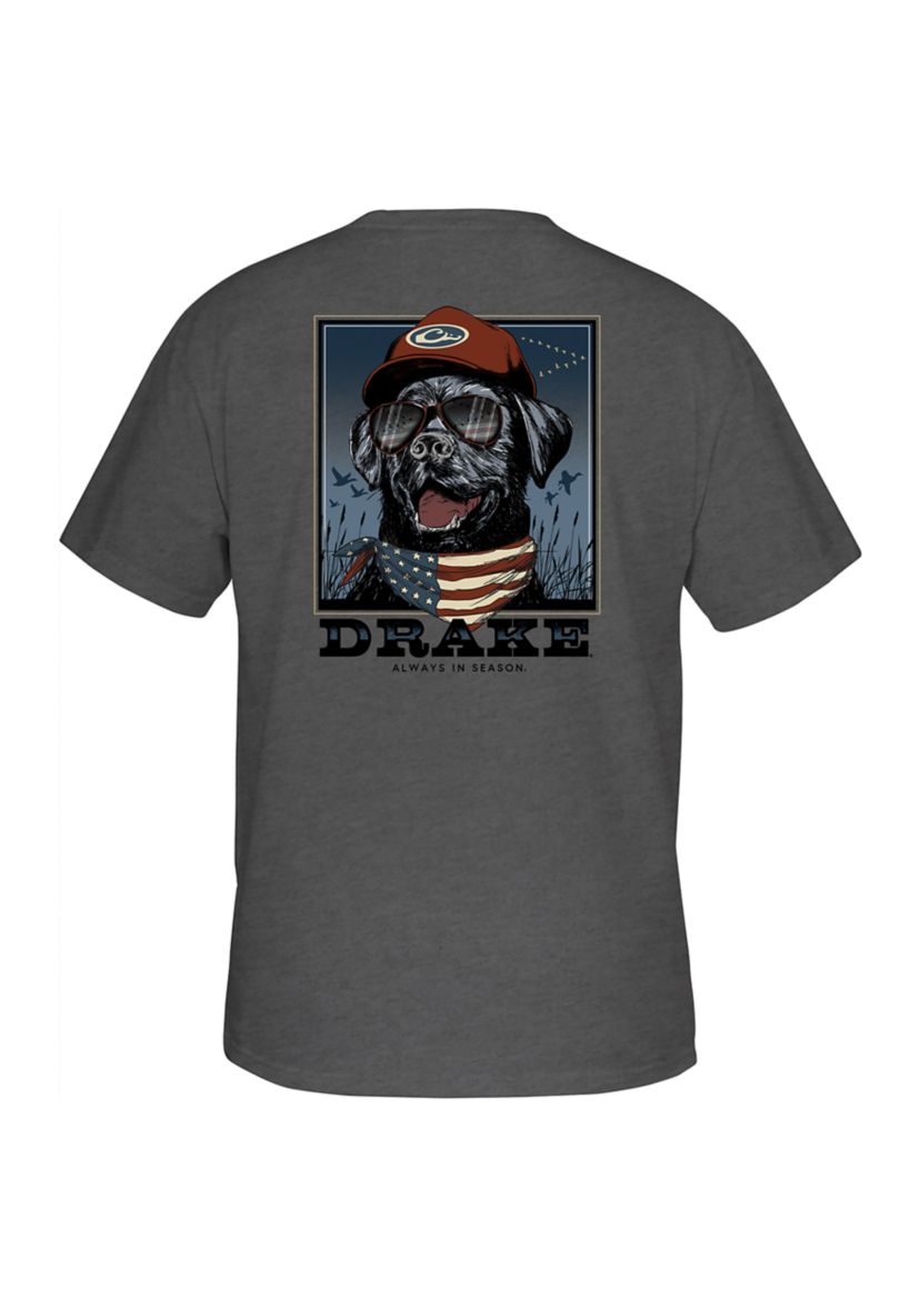 Mens Bandana Lab Flag Graphic T-Shirt