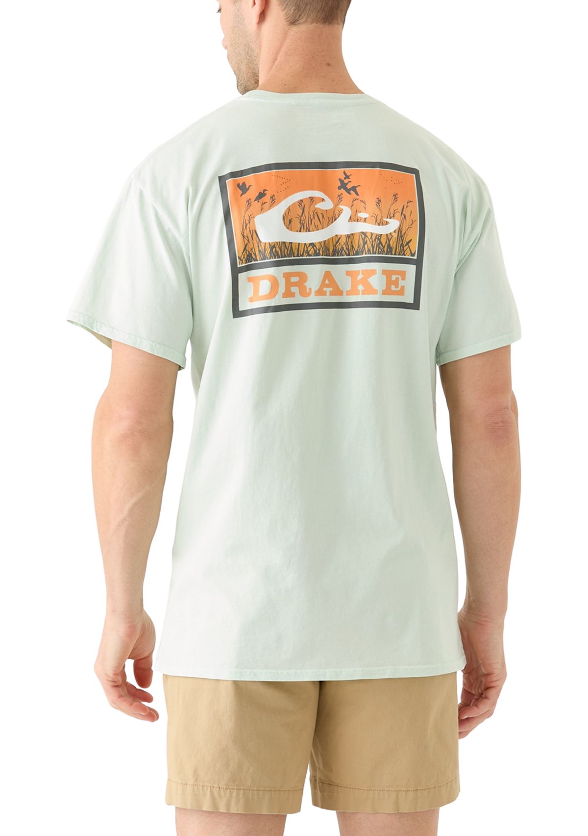 Mens Marsh Flight Cotton Short Sleeve Graphic T-Shirt