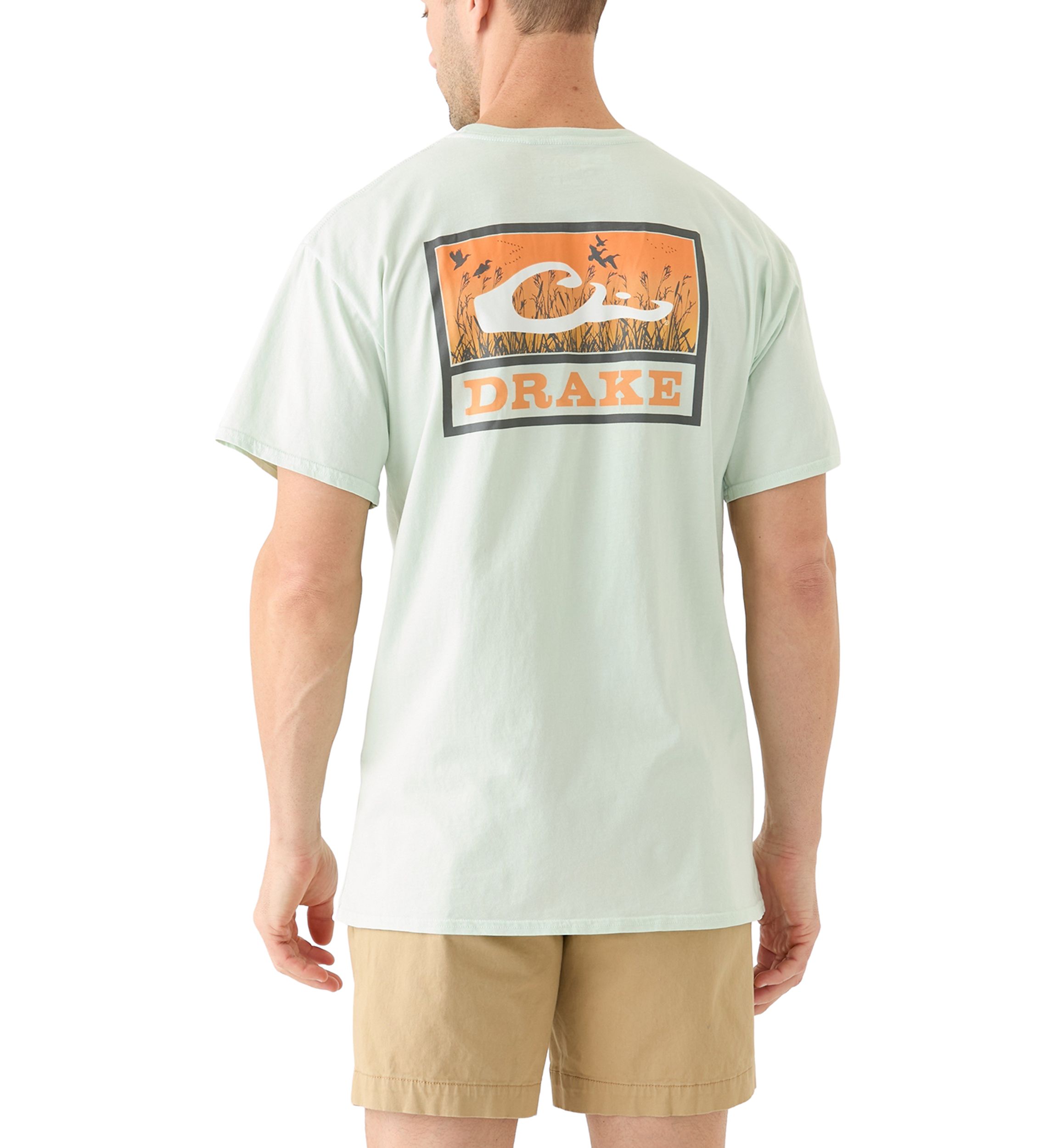 Mens Marsh Flight Cotton Short Sleeve Graphic T-Shirt