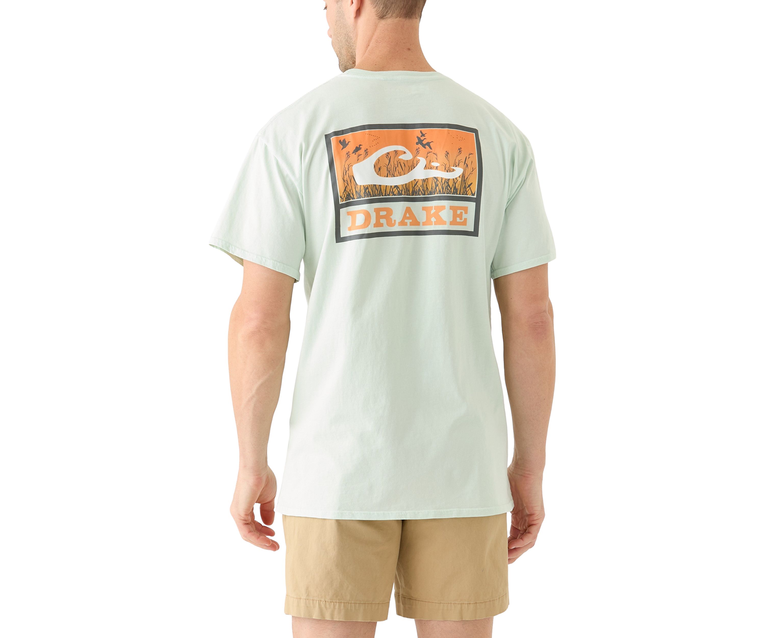 Mens Marsh Flight Cotton Short Sleeve Graphic T-Shirt