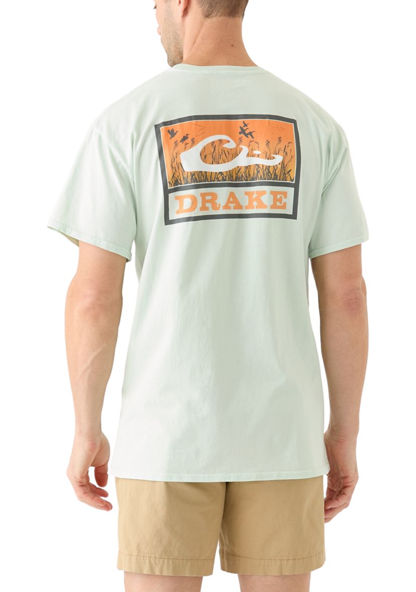 Mens Marsh Flight Cotton Short Sleeve Graphic T-Shirt