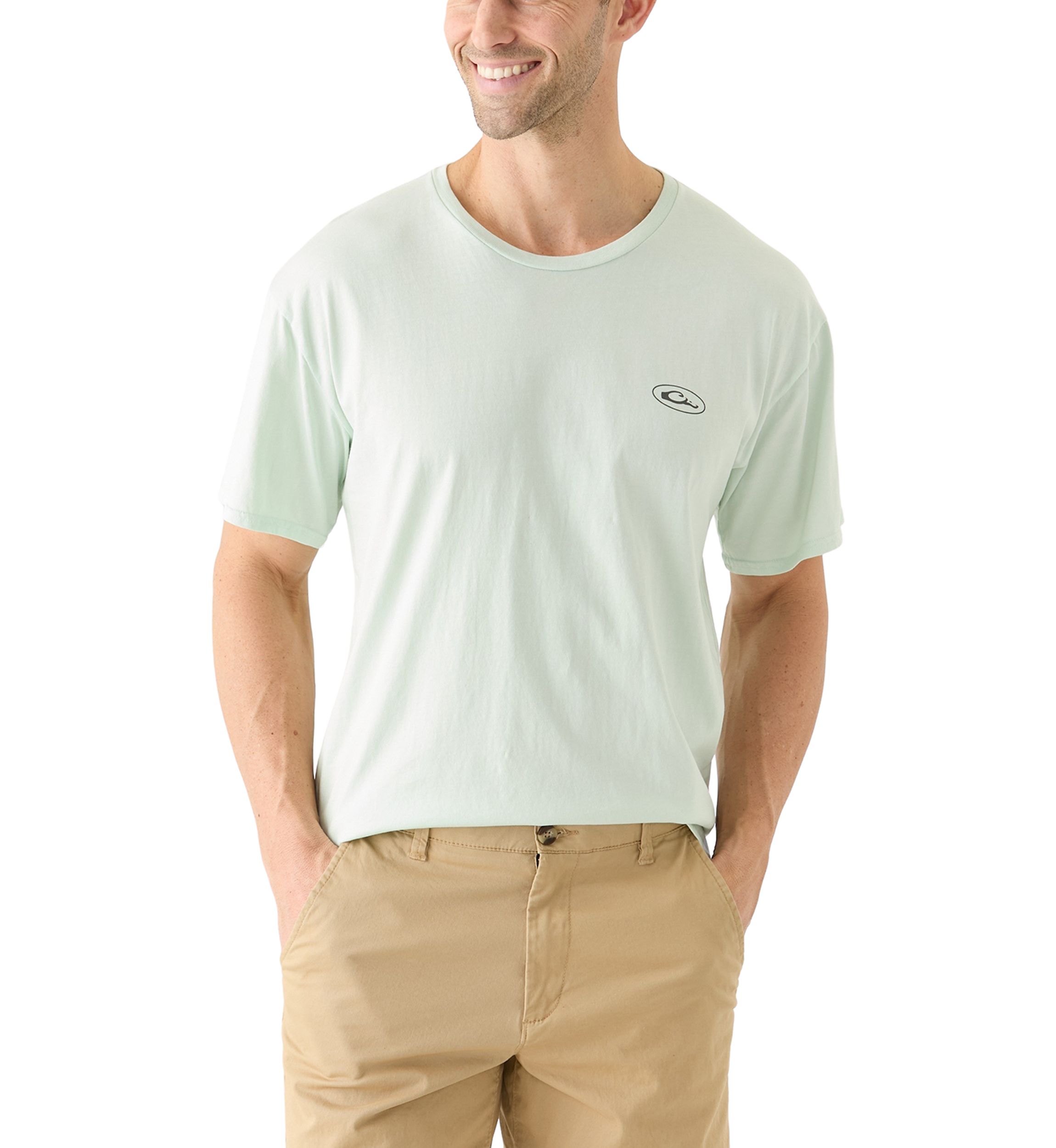 Mens Marsh Flight Cotton Short Sleeve Graphic T-Shirt