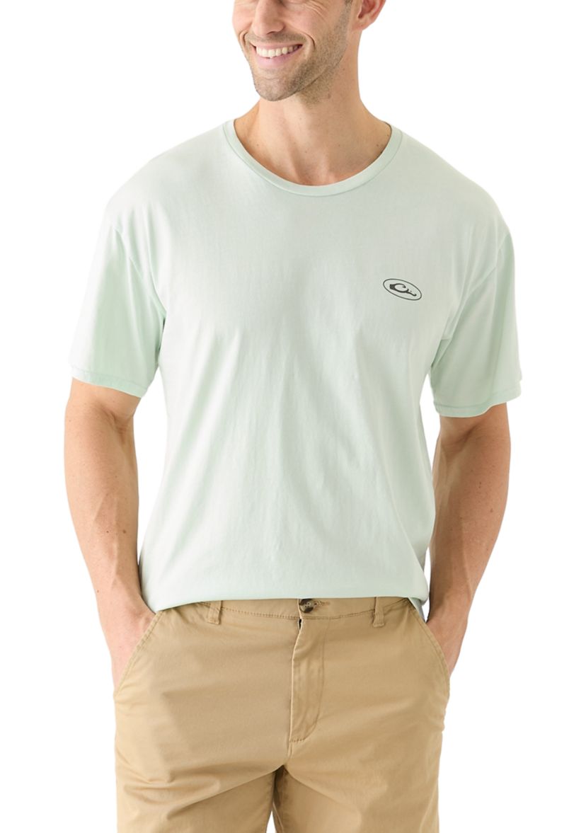 Mens Marsh Flight Cotton Short Sleeve Graphic T-Shirt