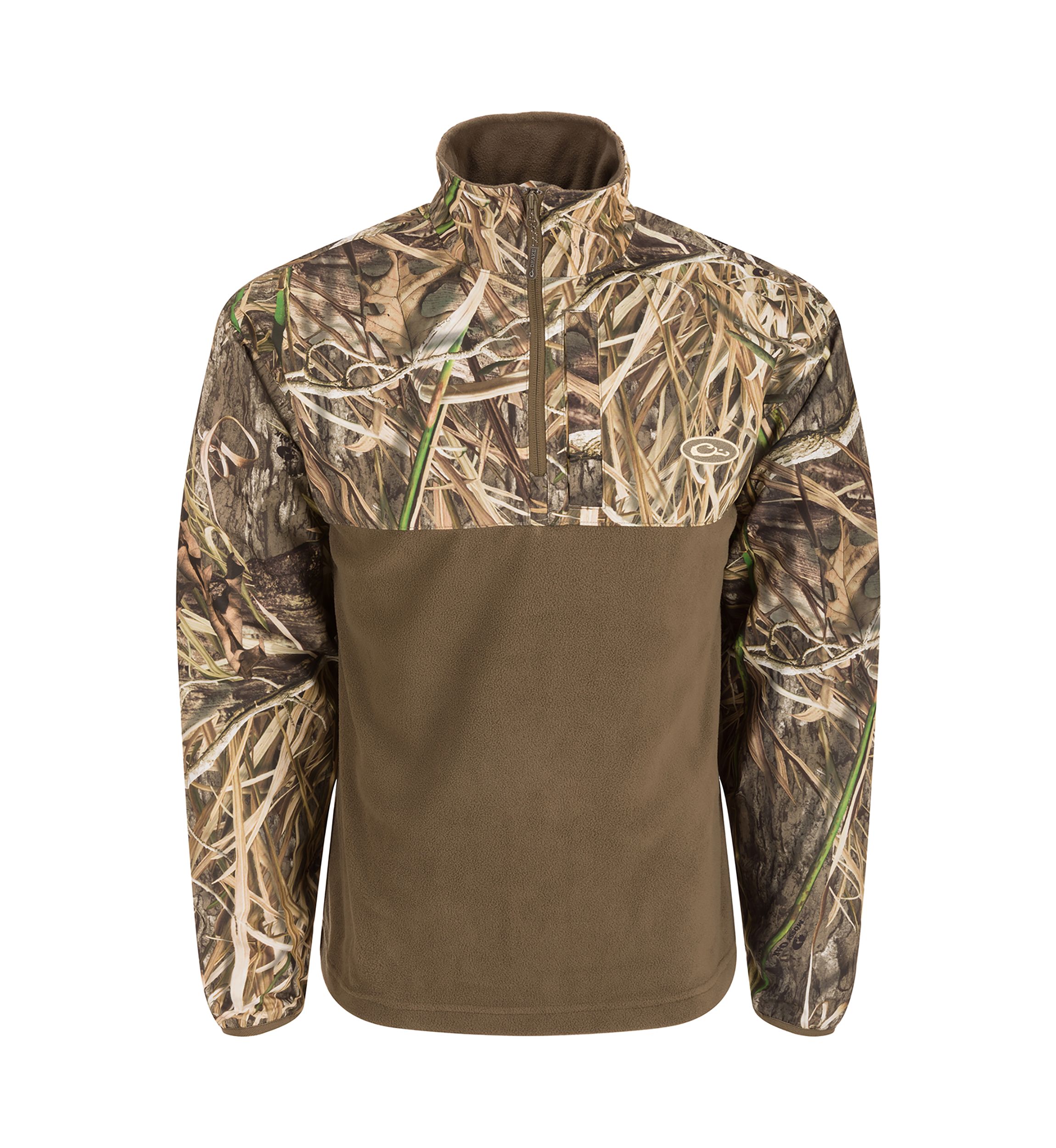 Big & Tall Quarter Zip Camo Jacket 