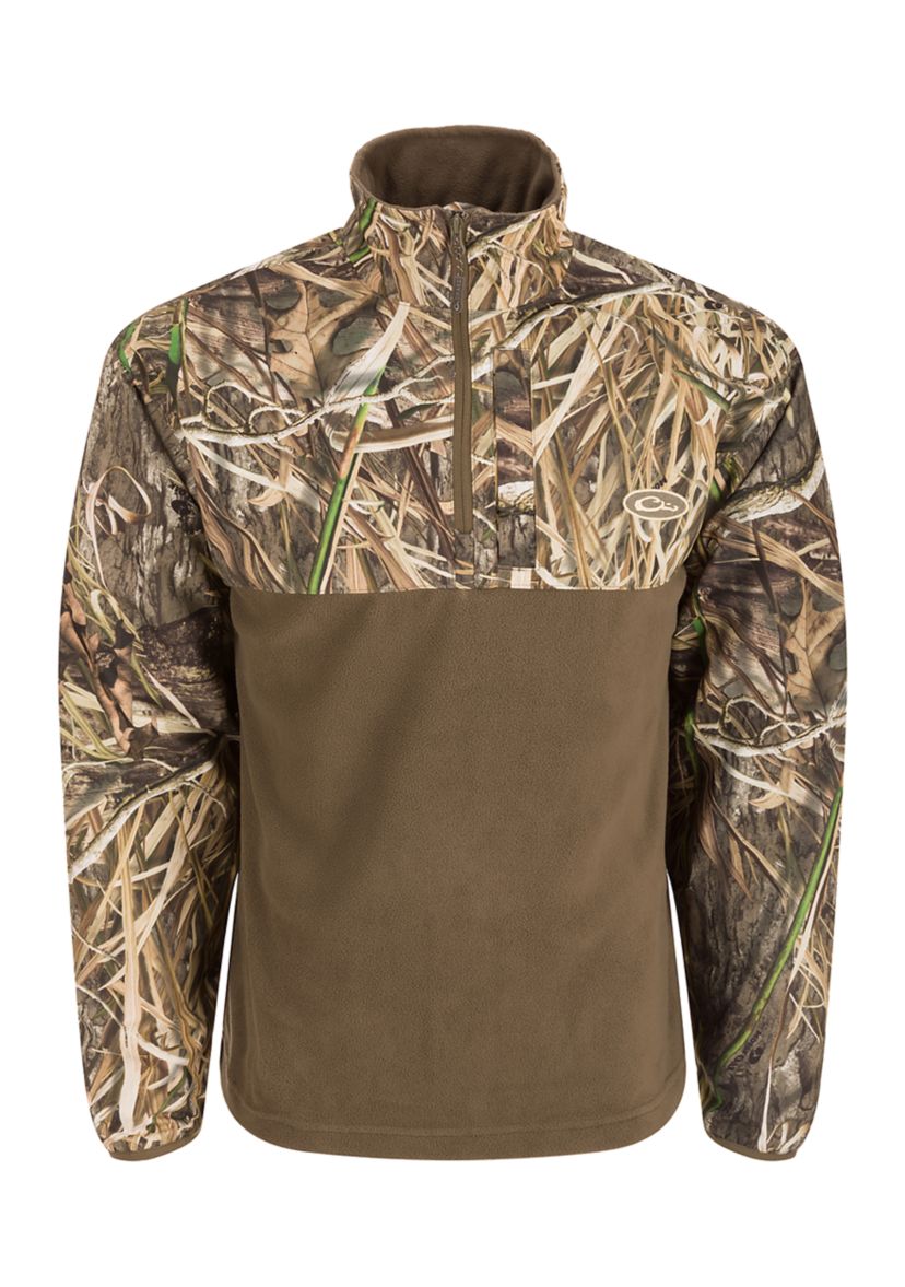 Big & Tall Quarter Zip Camo Jacket 