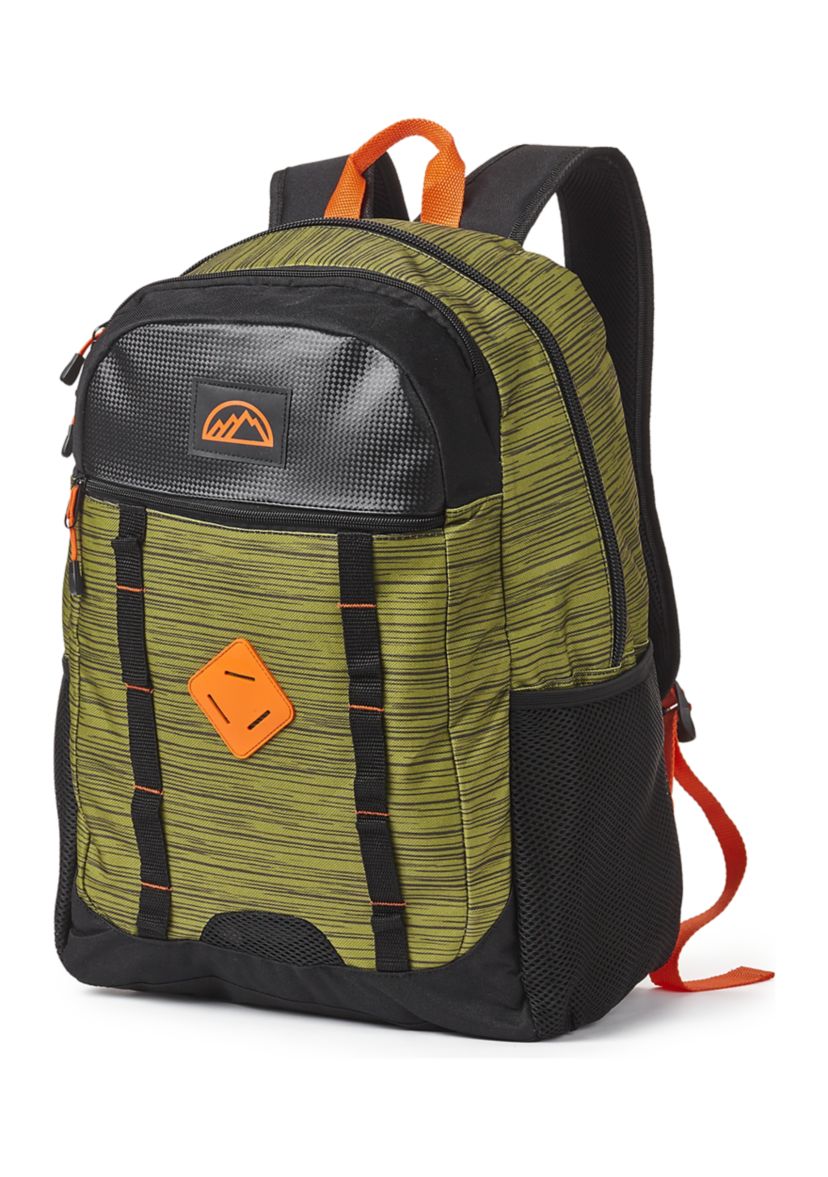 Green Heather Double Daisy Chain Backpack 