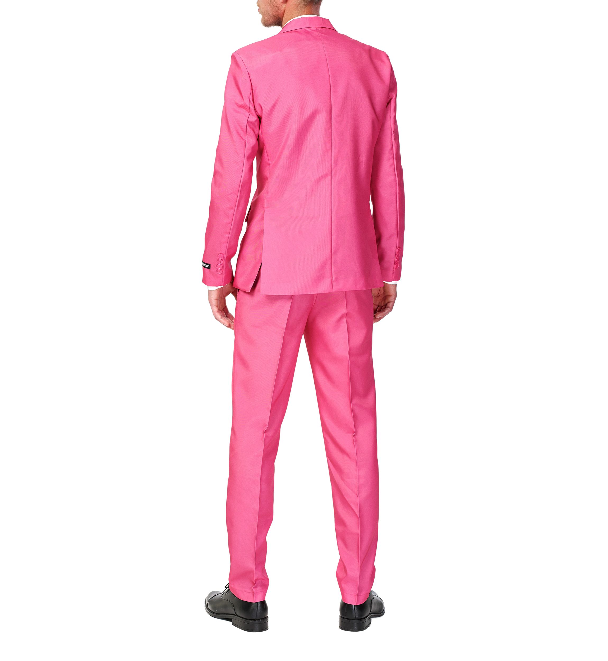 Solid Pink 2 Piece Suit + Tie