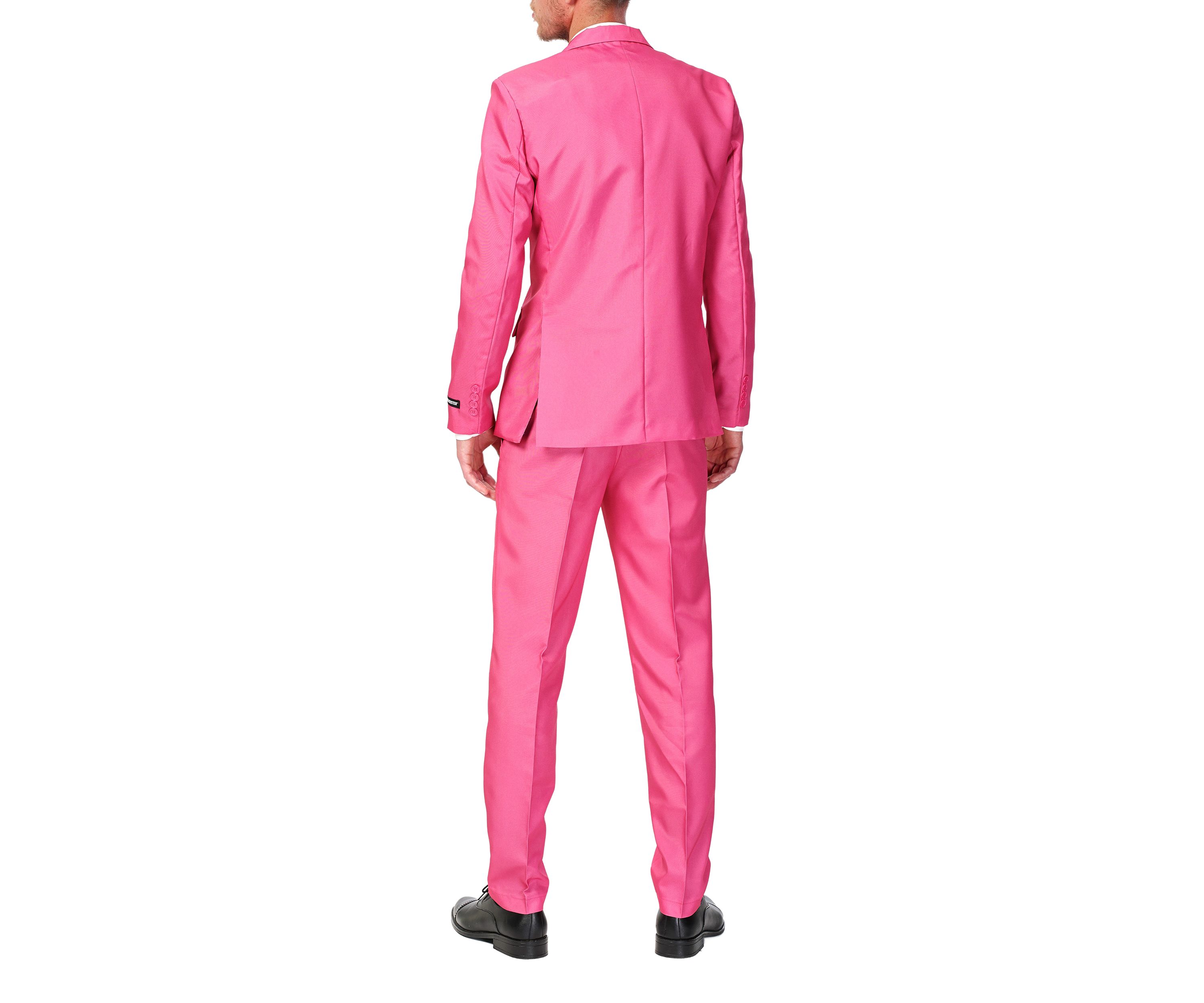 Solid Pink 2 Piece Suit + Tie