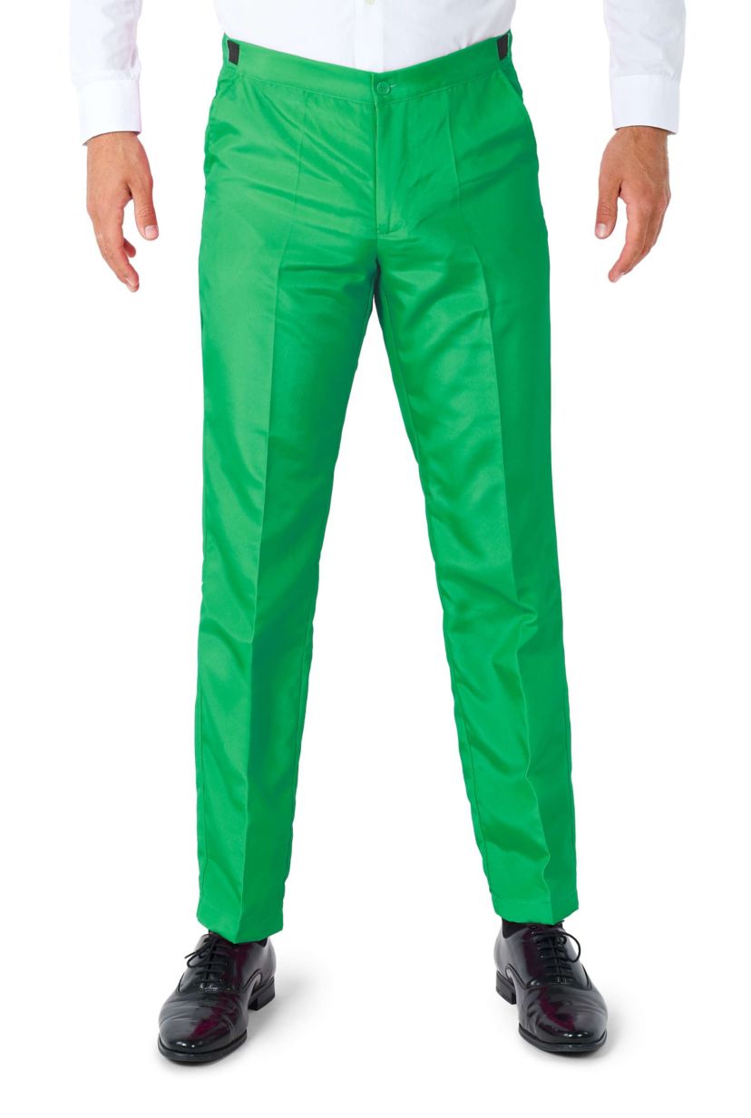 Solid Green 2 Piece Suit + Tie