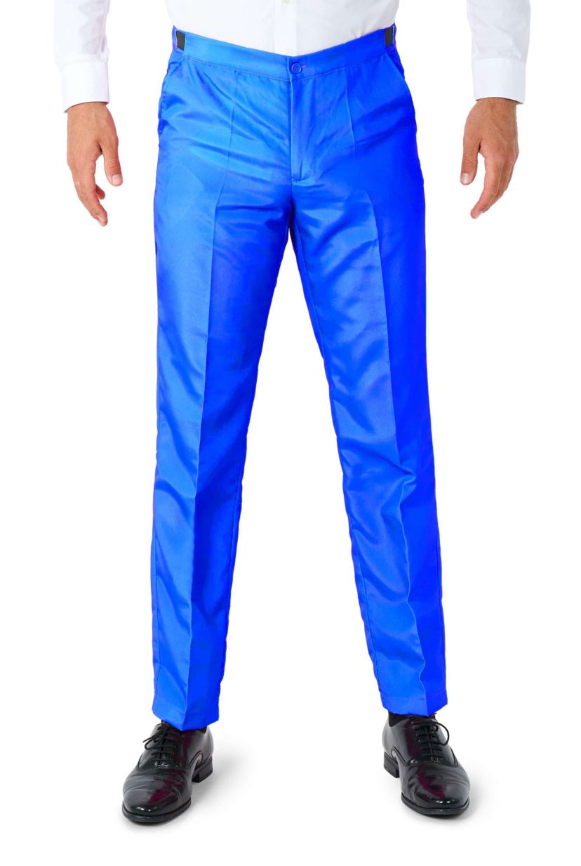 Solid Blue  2 Piece Suit + Tie