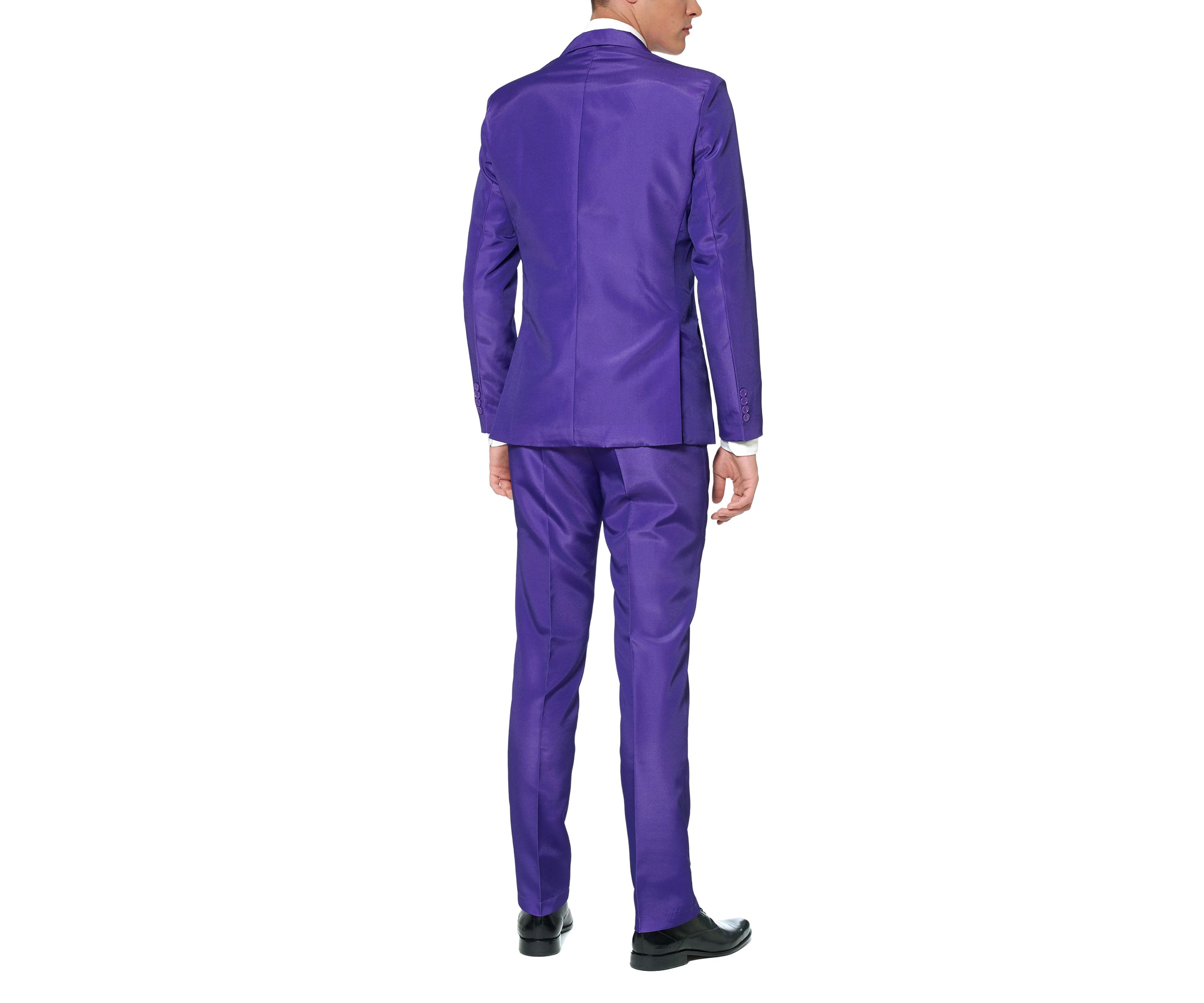 Solid Purple  2 Piece Suit + Tie