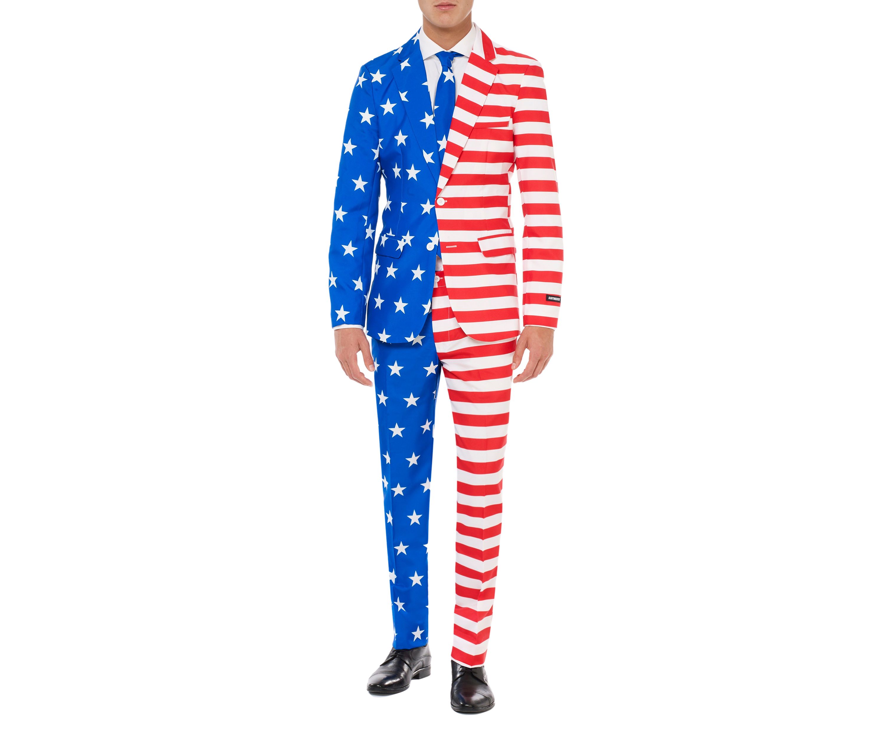 USA Flag  2 Piece Suit + Tie