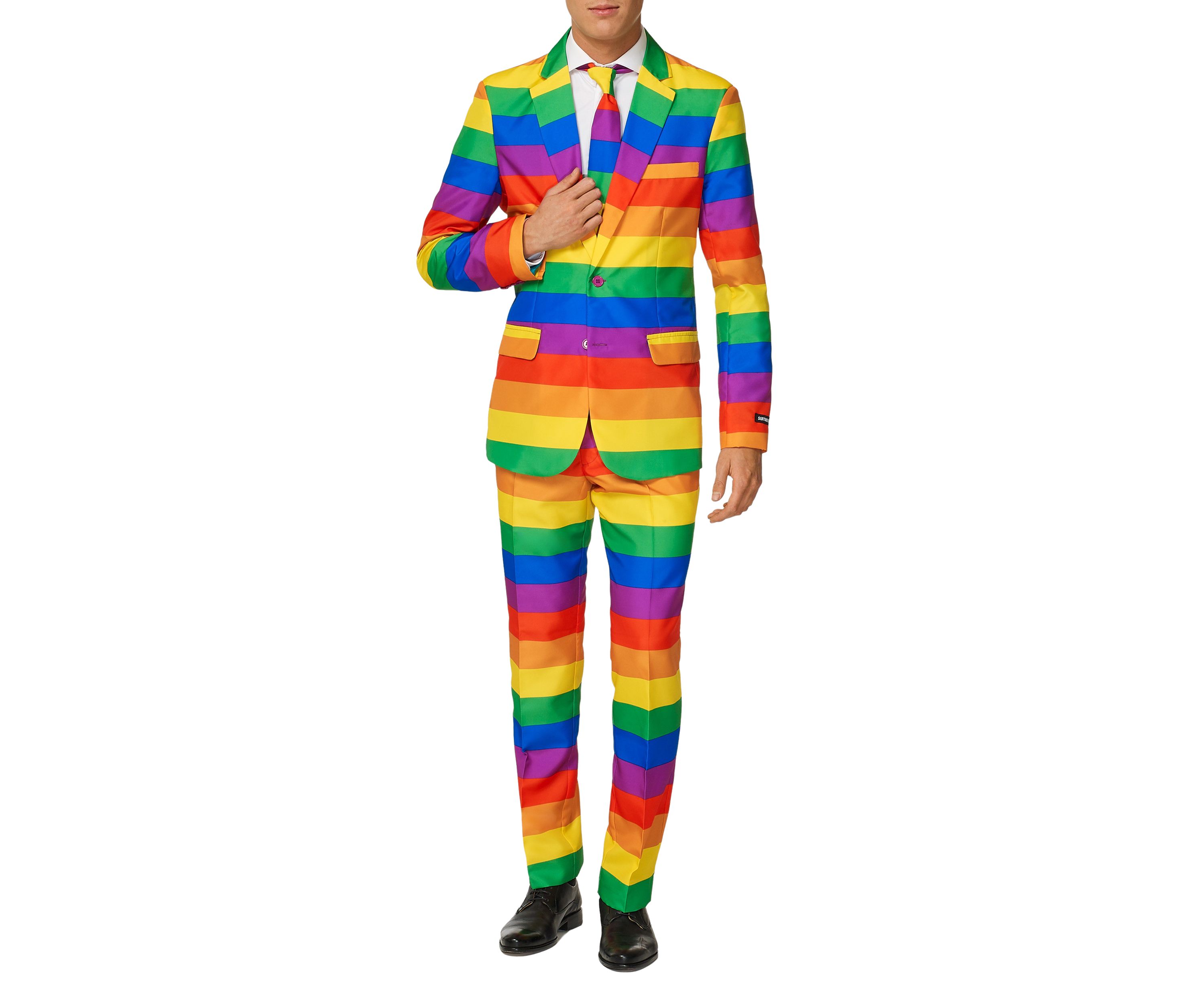 Rainbow  2 Piece Suit + Tie