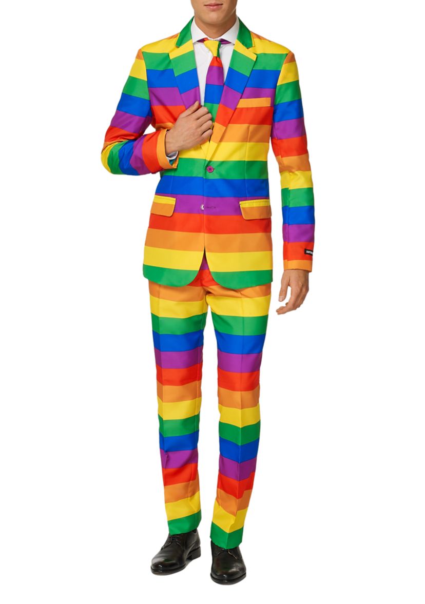 Rainbow  2 Piece Suit + Tie