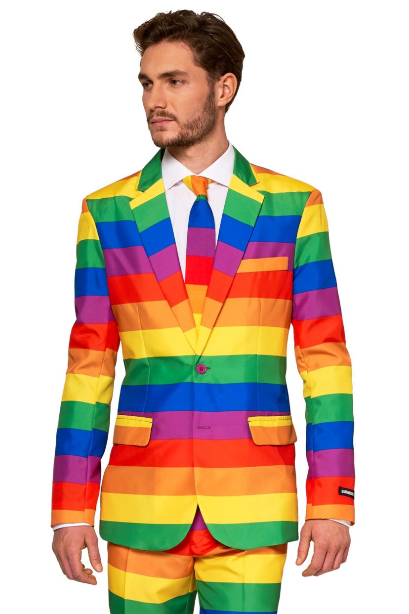 Rainbow  2 Piece Suit + Tie
