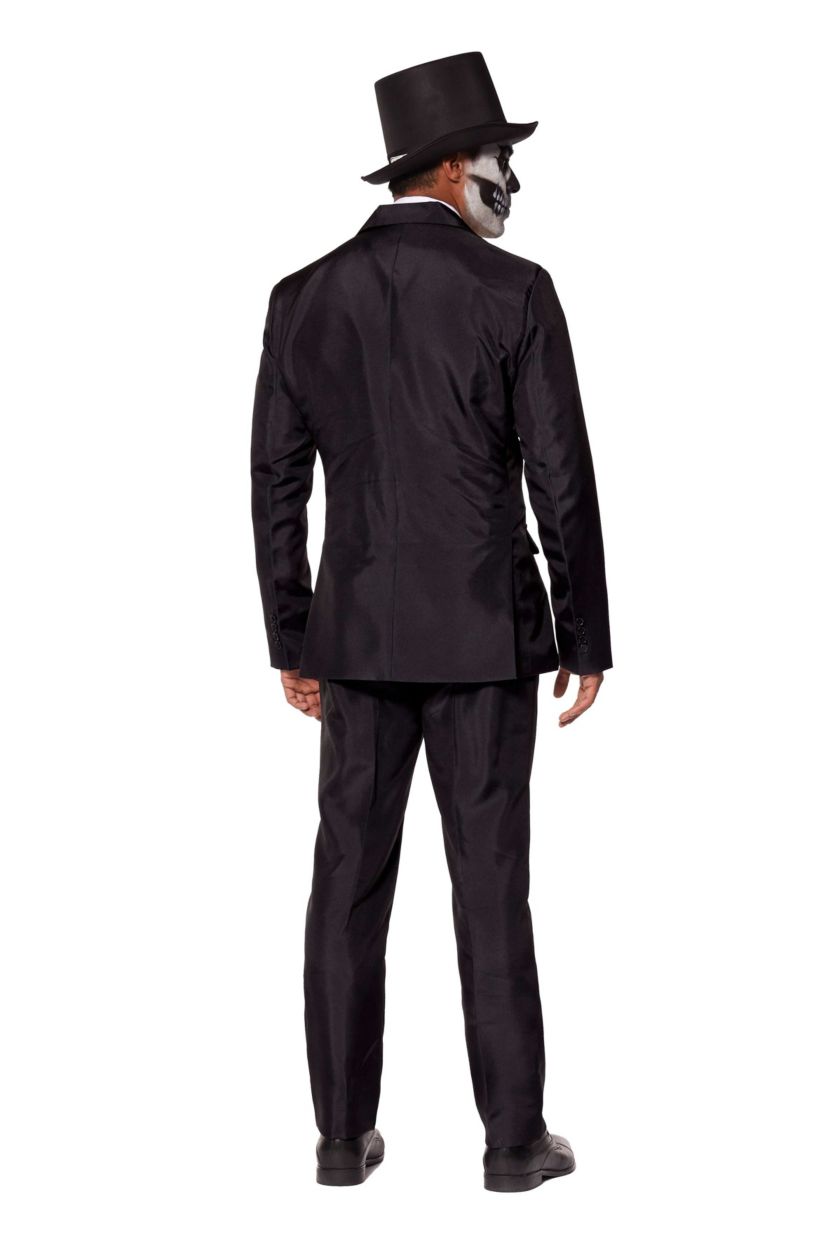 Skeleton Grunge Black   2 Piece Suit + Tie