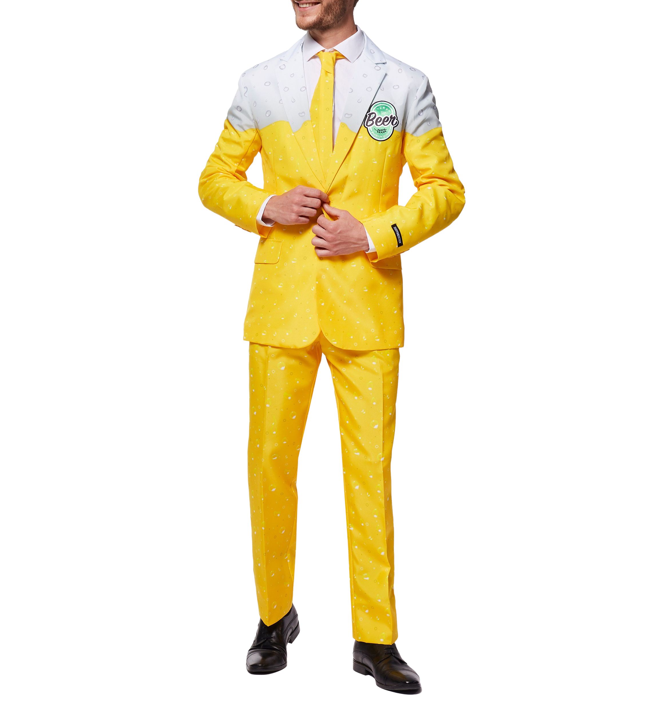 Premium Beer Yellow  2 Piece Suit + Tie
