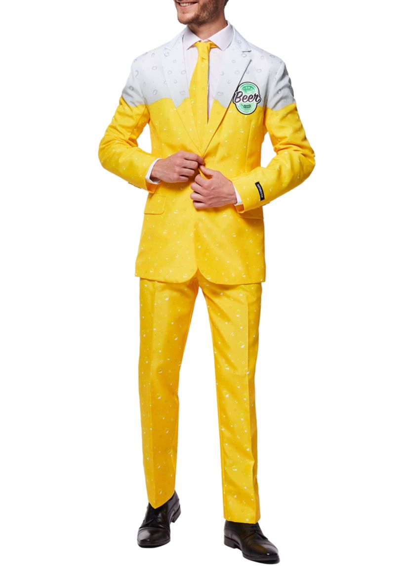 Premium Beer Yellow  2 Piece Suit + Tie
