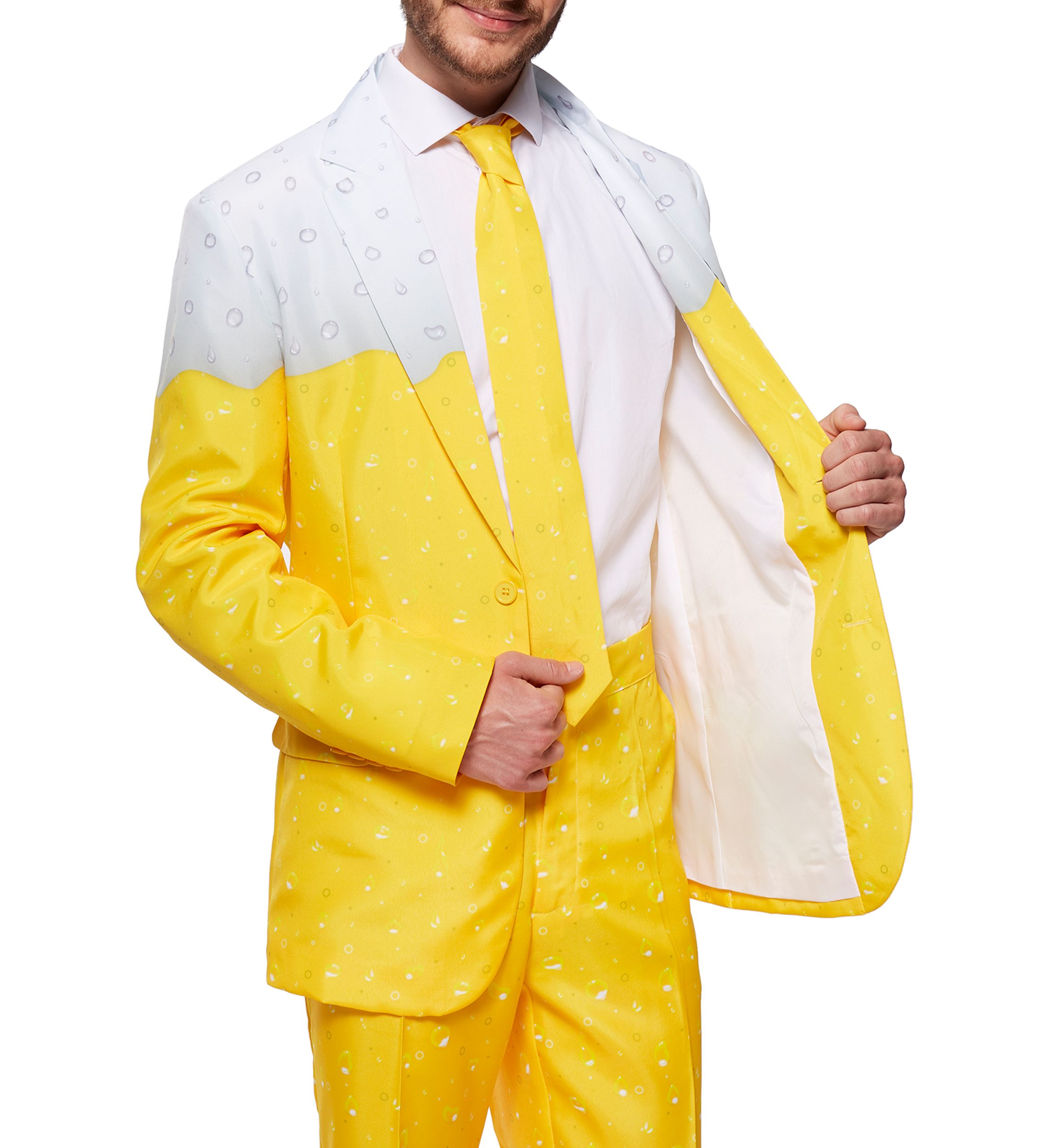 Premium Beer Yellow  2 Piece Suit + Tie