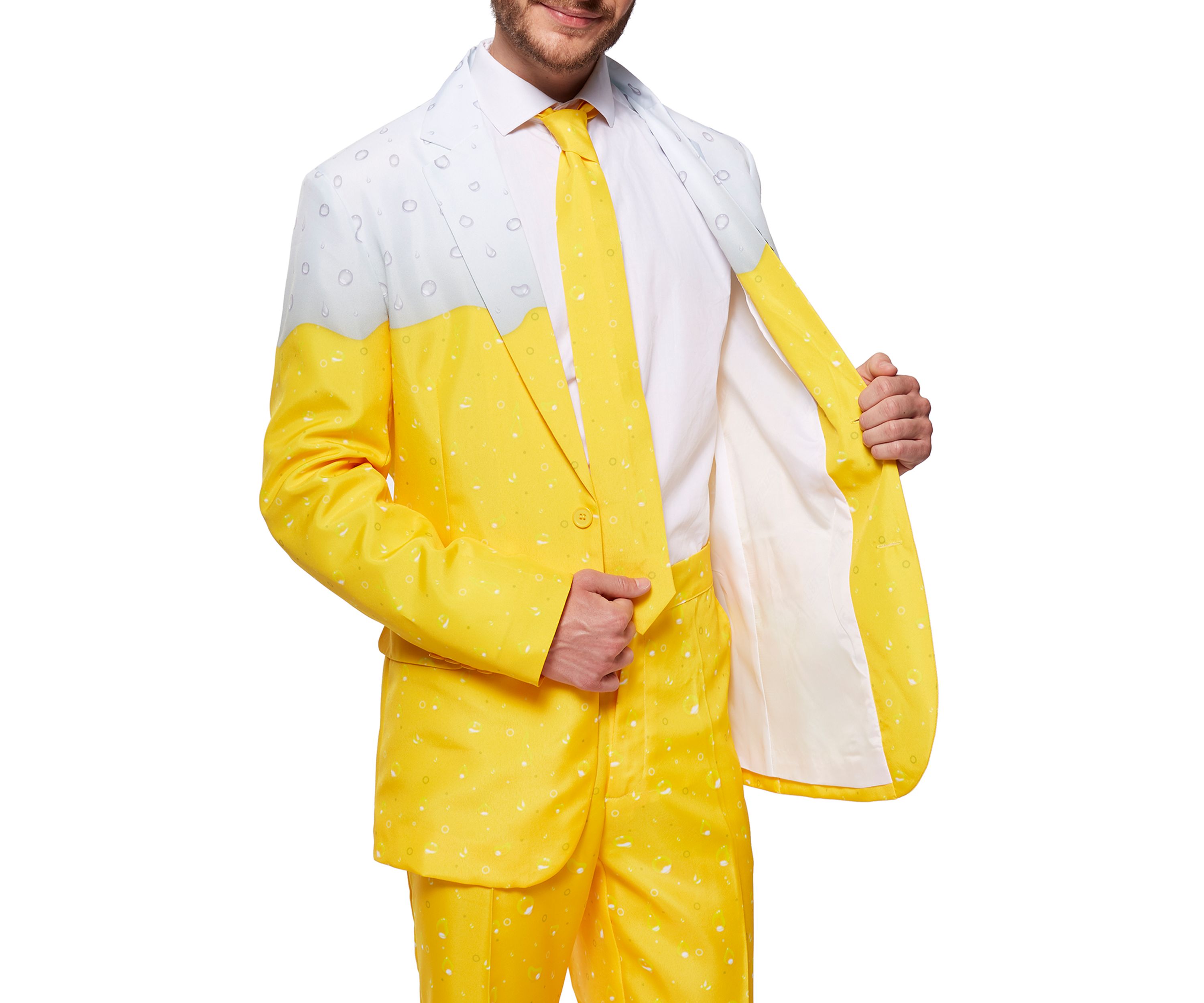 Premium Beer Yellow  2 Piece Suit + Tie