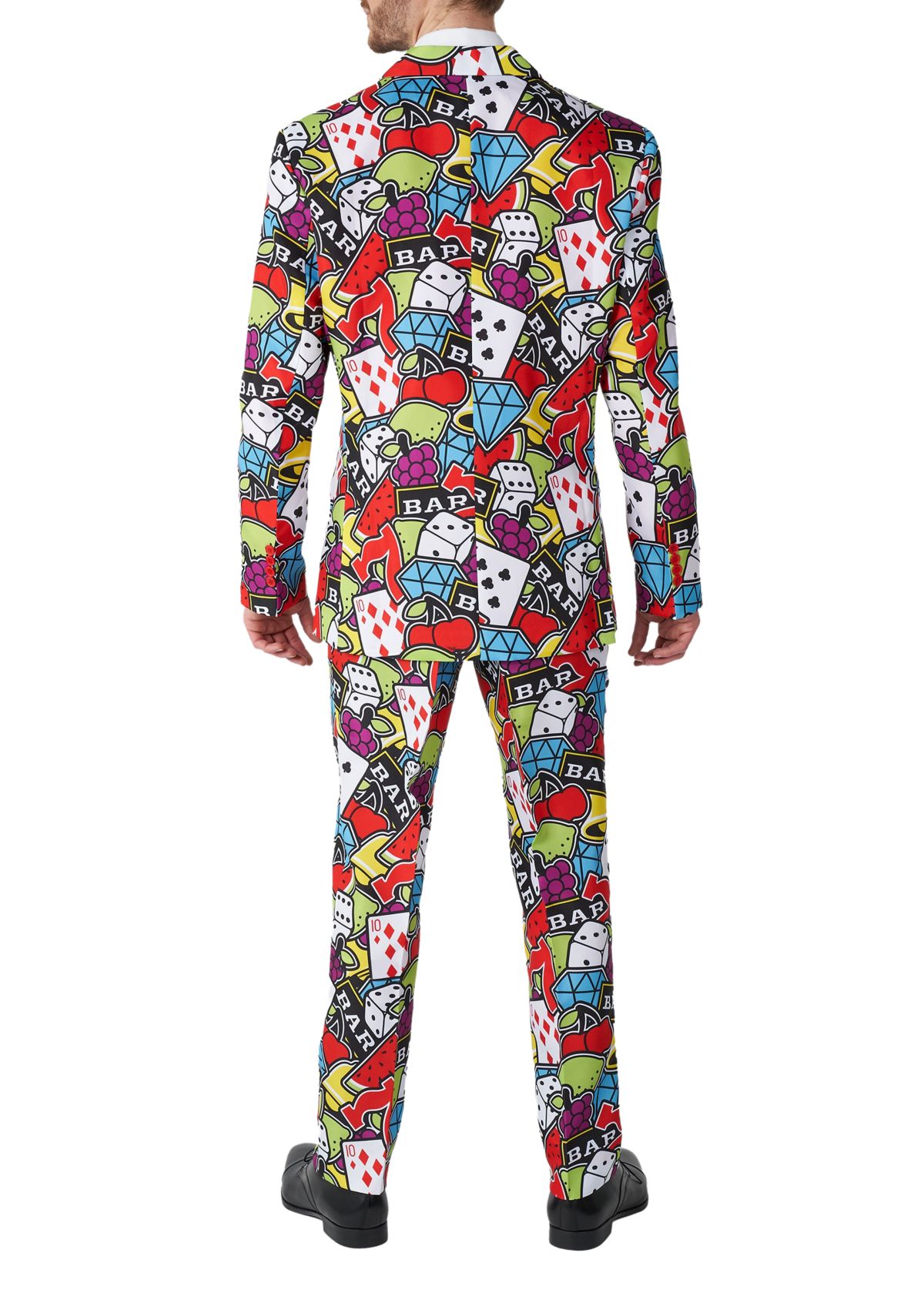Casino Icons 2 Piece Suit + Tie