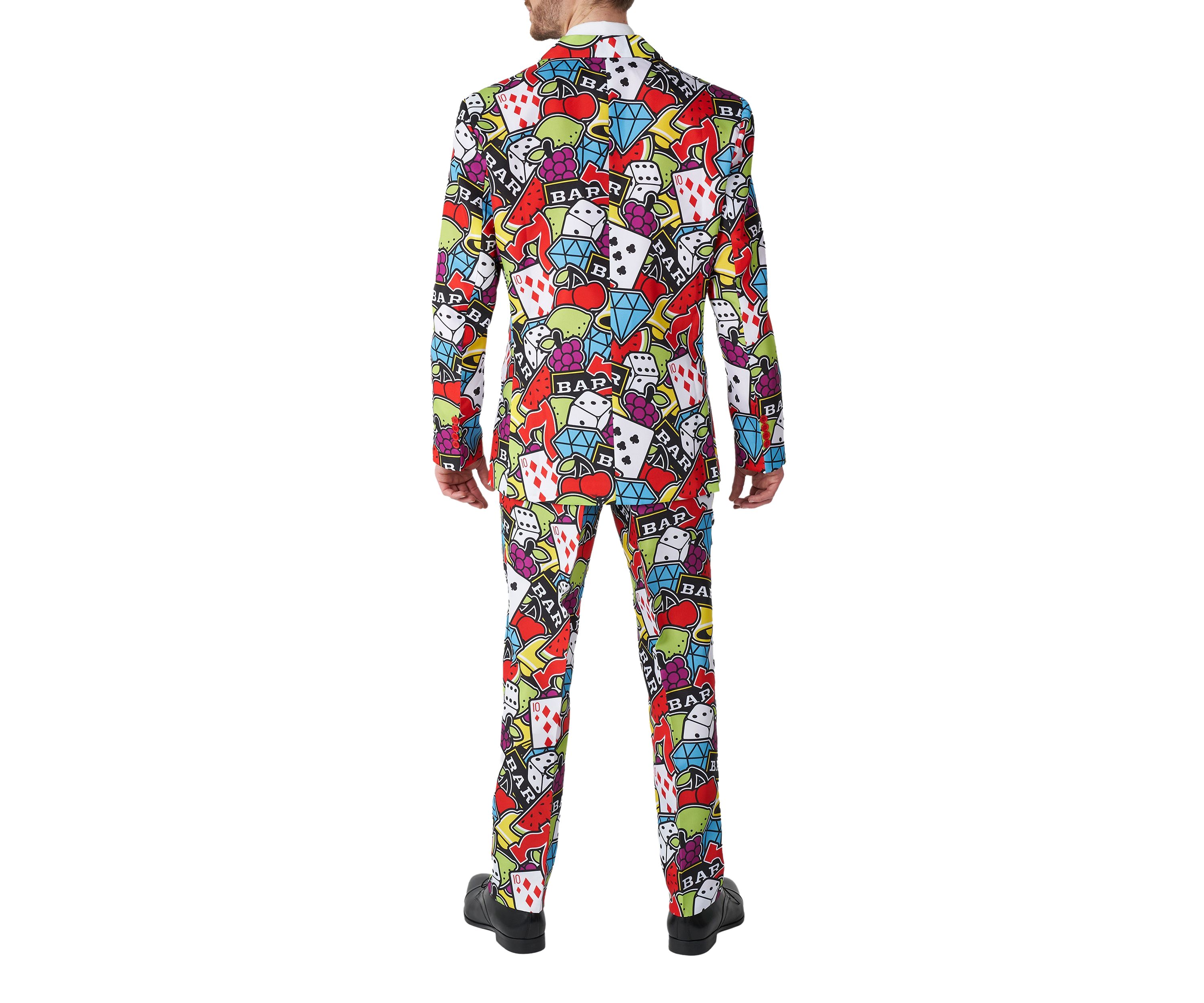 Casino Icons 2 Piece Suit + Tie