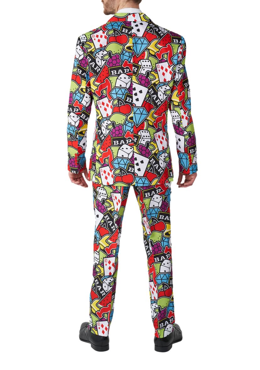 Casino Icons 2 Piece Suit + Tie