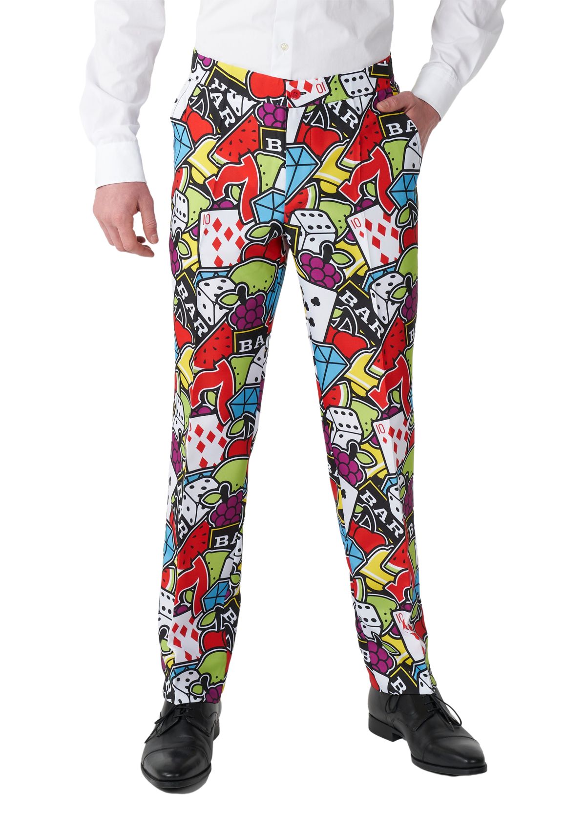 Casino Icons 2 Piece Suit + Tie