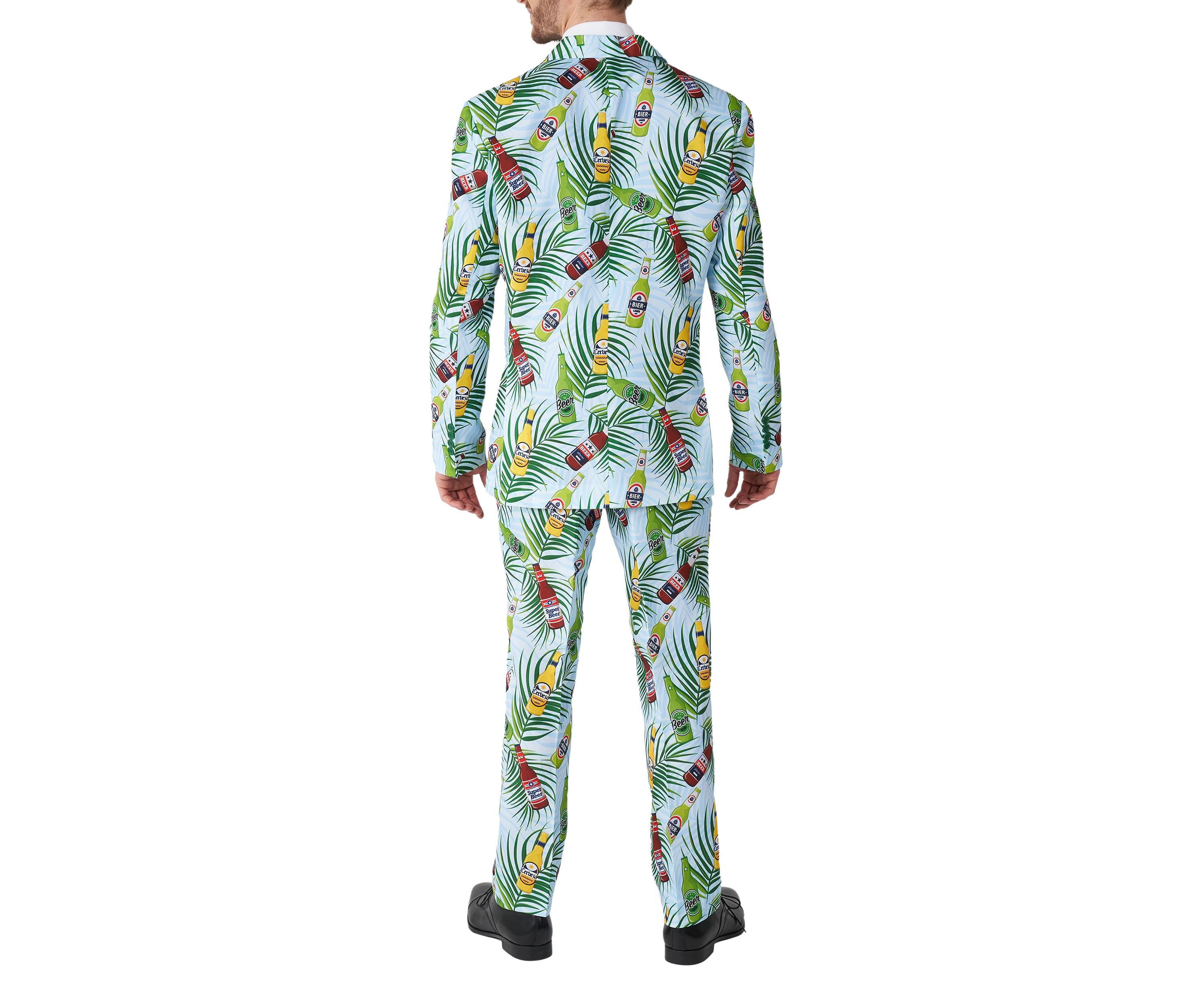 Tropical Beers Blue 2 Piece Suit + Tie