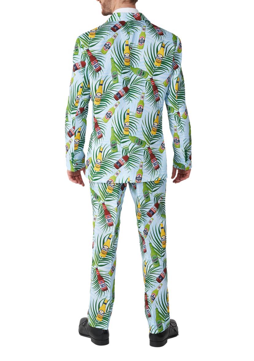 Tropical Beers Blue 2 Piece Suit + Tie
