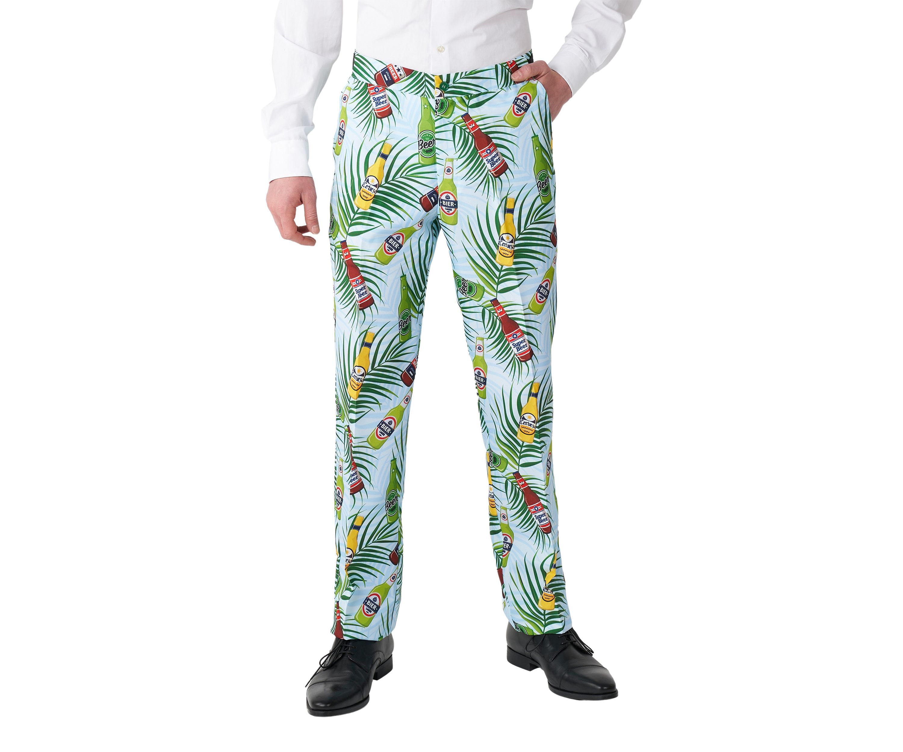Tropical Beers Blue 2 Piece Suit + Tie