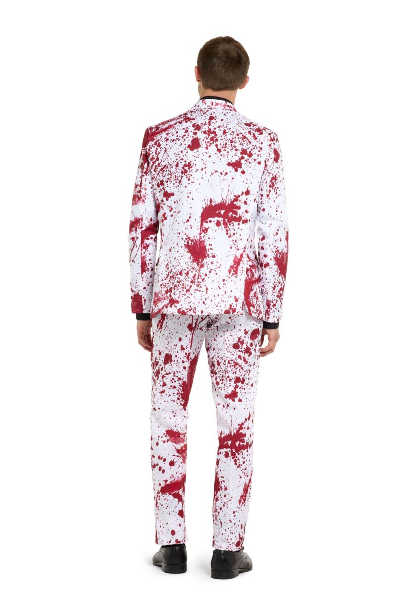 Bloody  White   2 Piece Suit + Tie
