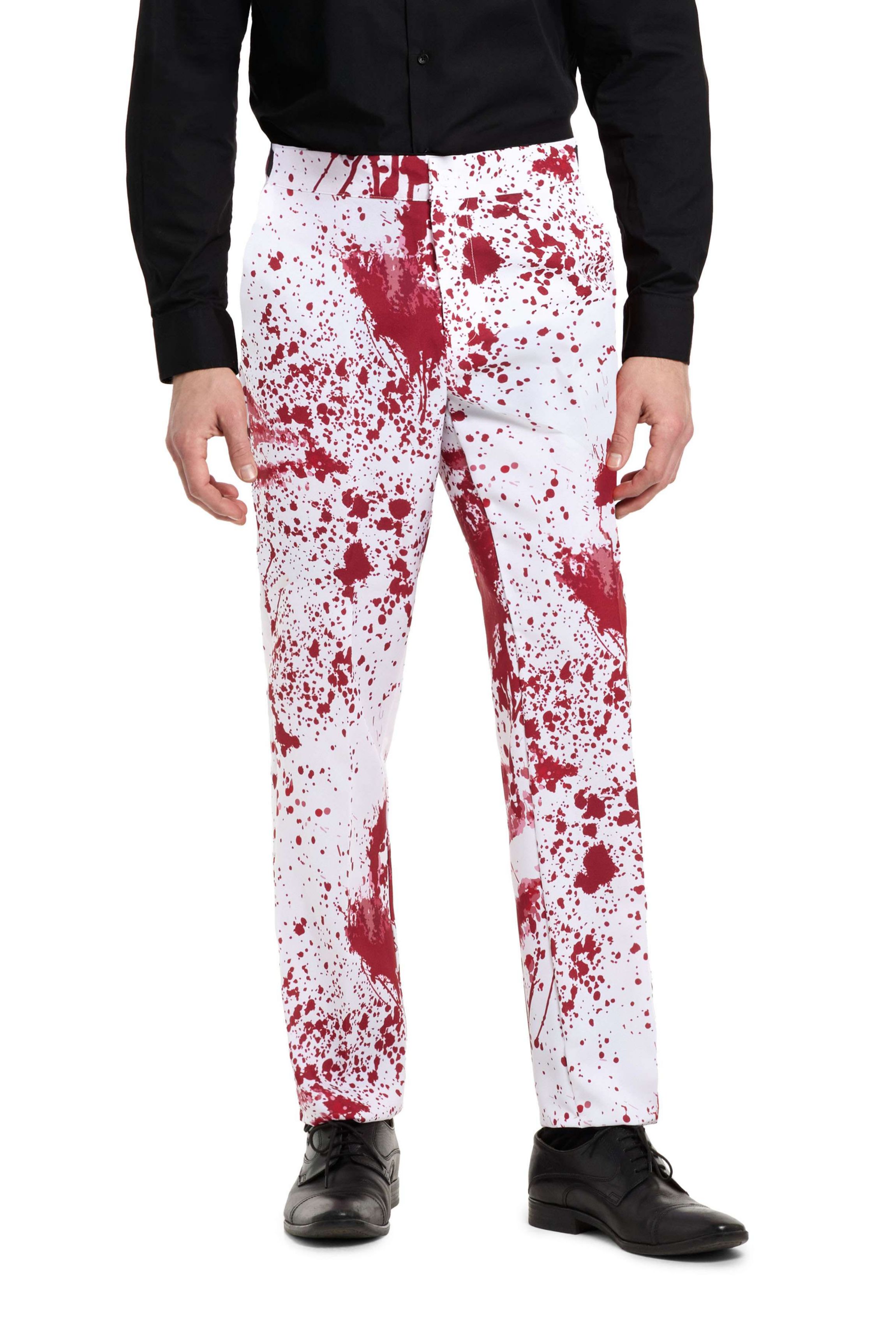 Bloody  White   2 Piece Suit + Tie