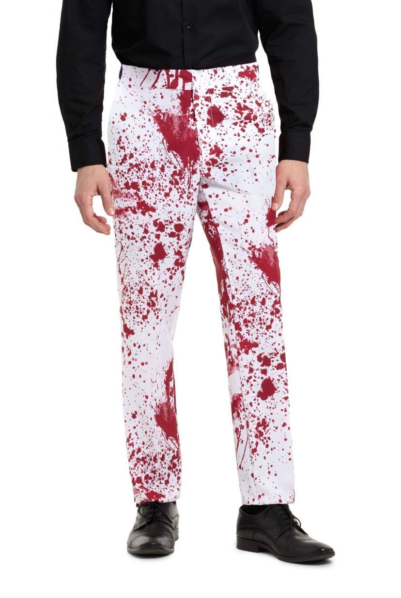 Bloody  White   2 Piece Suit + Tie