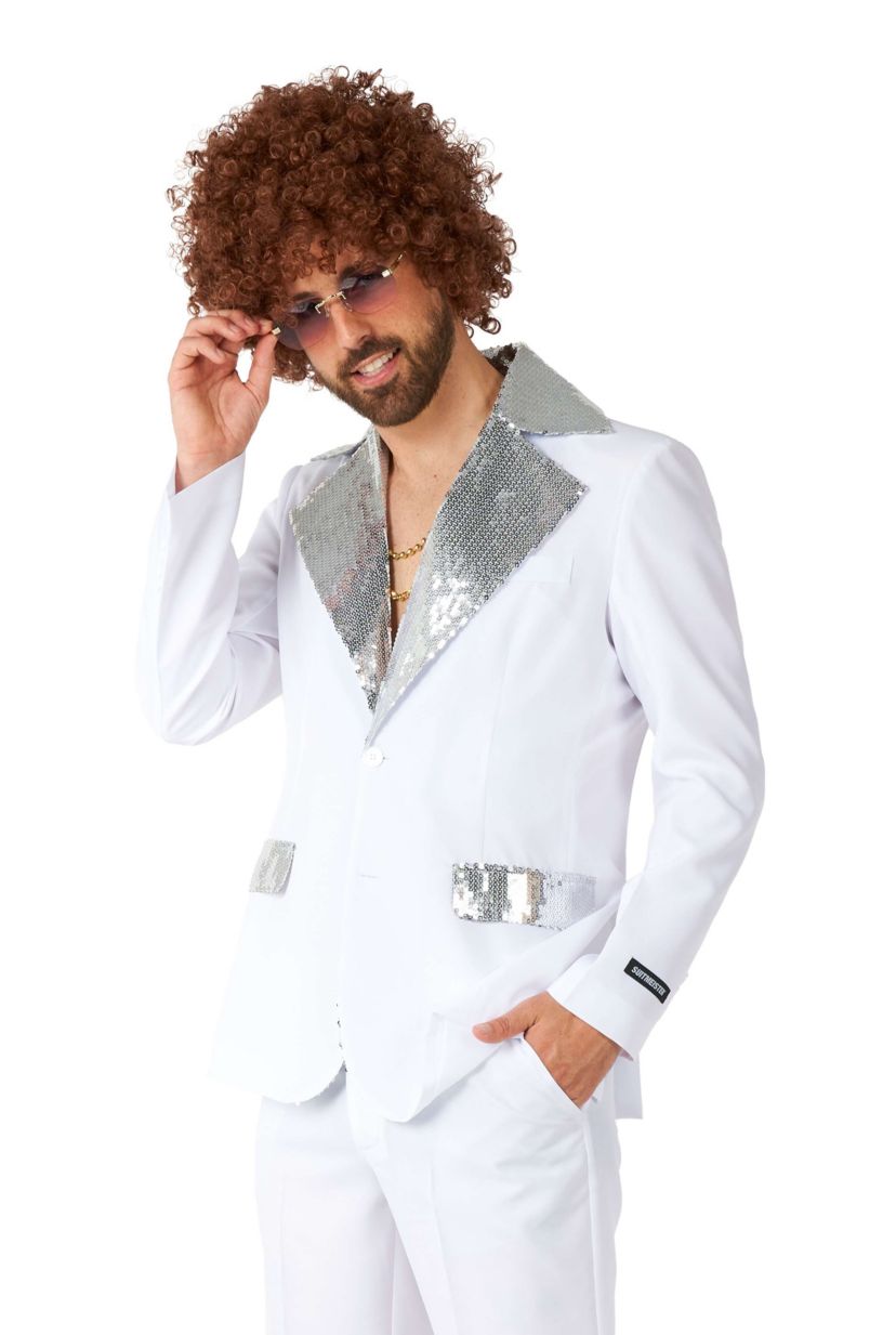 Disco  White 2 Piece Suit