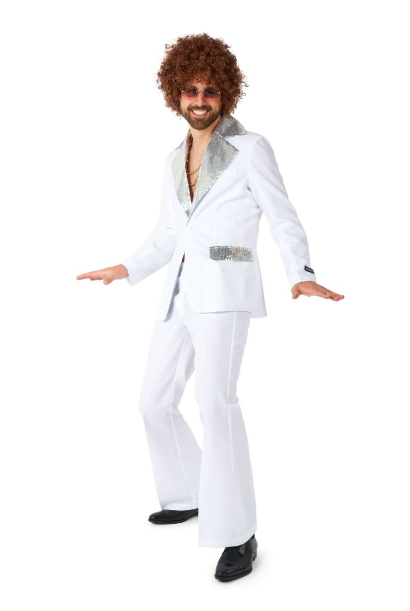 Disco  White 2 Piece Suit