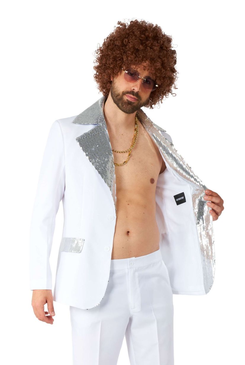 Disco  White 2 Piece Suit