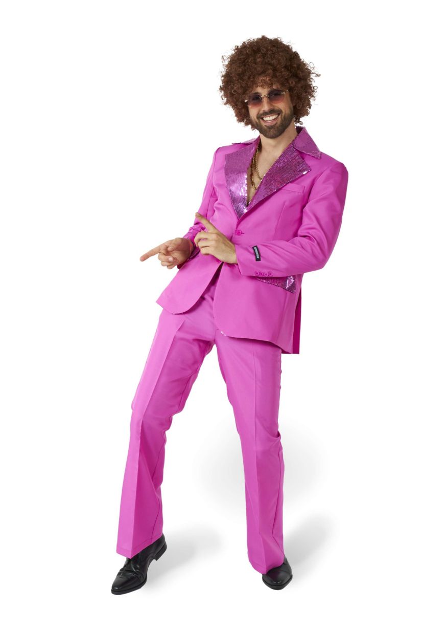 Disco  Pink 2 Piece Suit