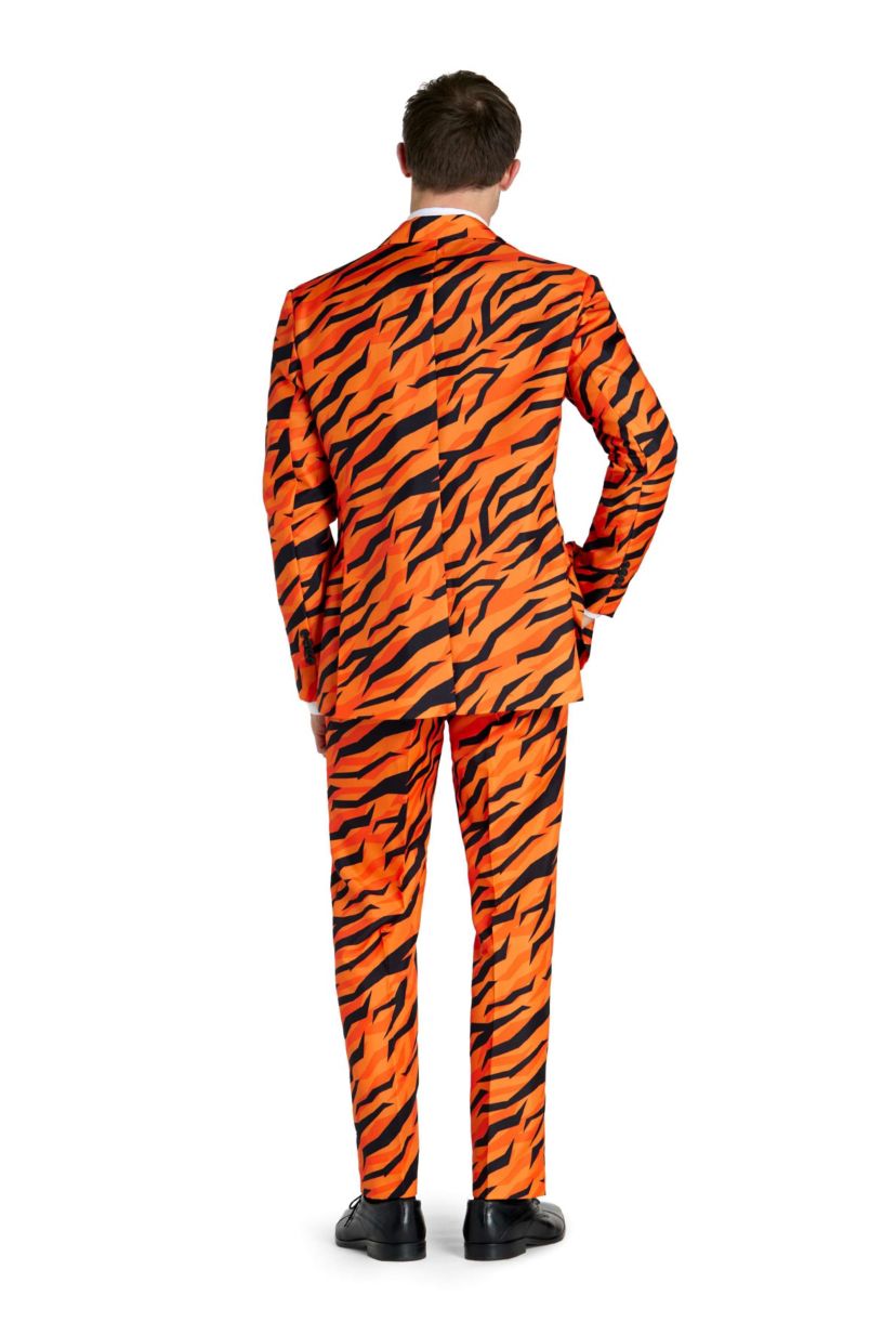 Tiger Orange  2 Piece Suit + Tie