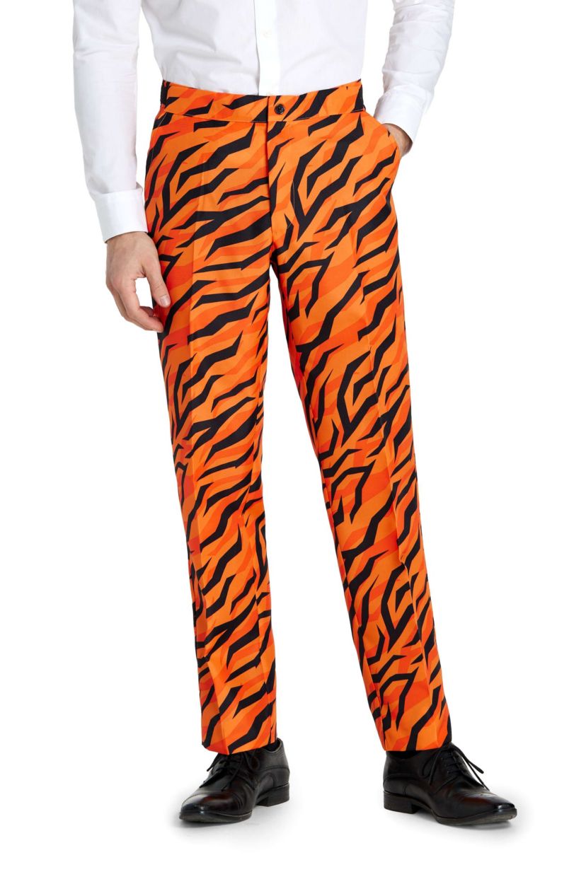 Tiger Orange  2 Piece Suit + Tie
