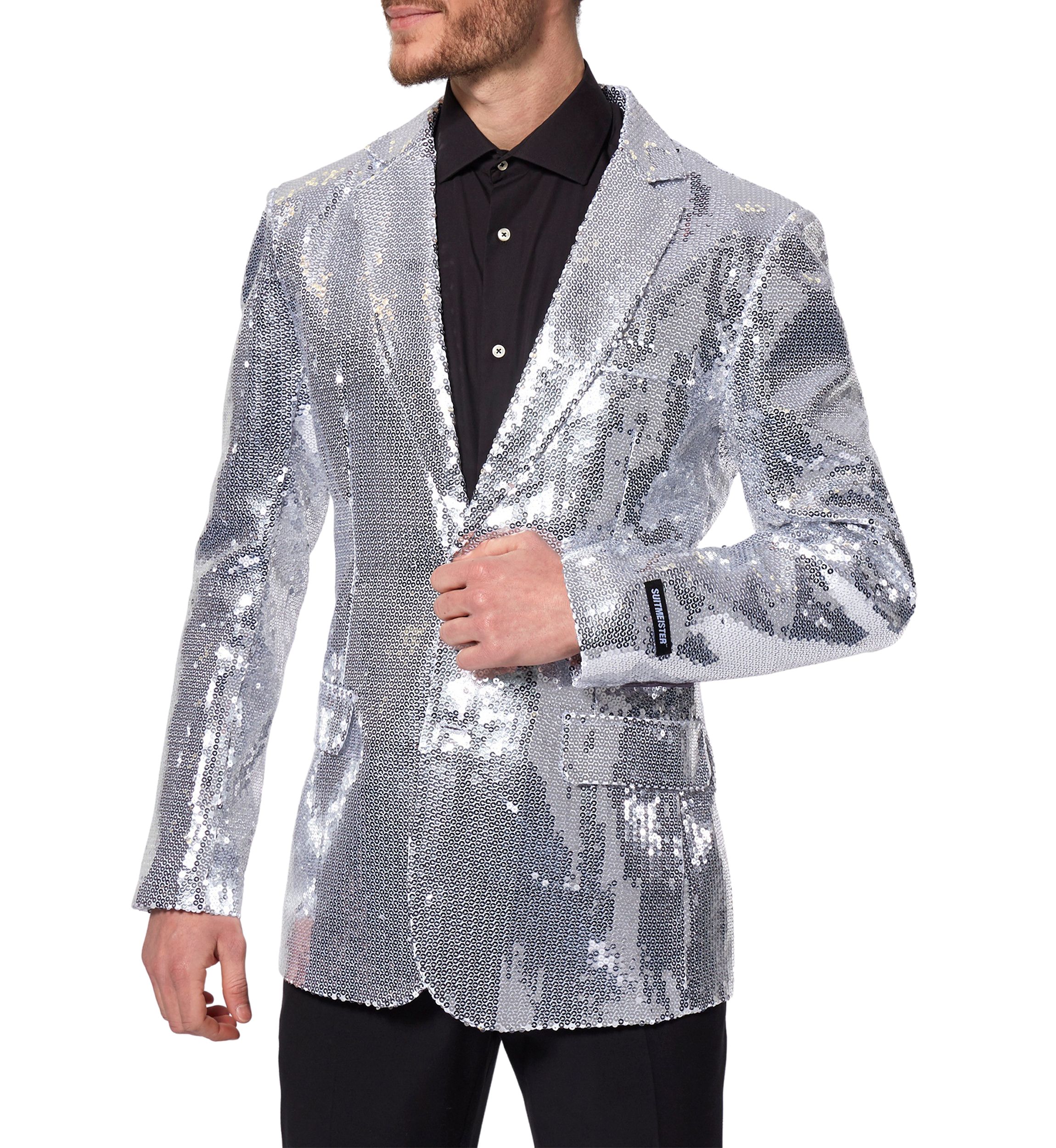 Sequins Silver Blazer