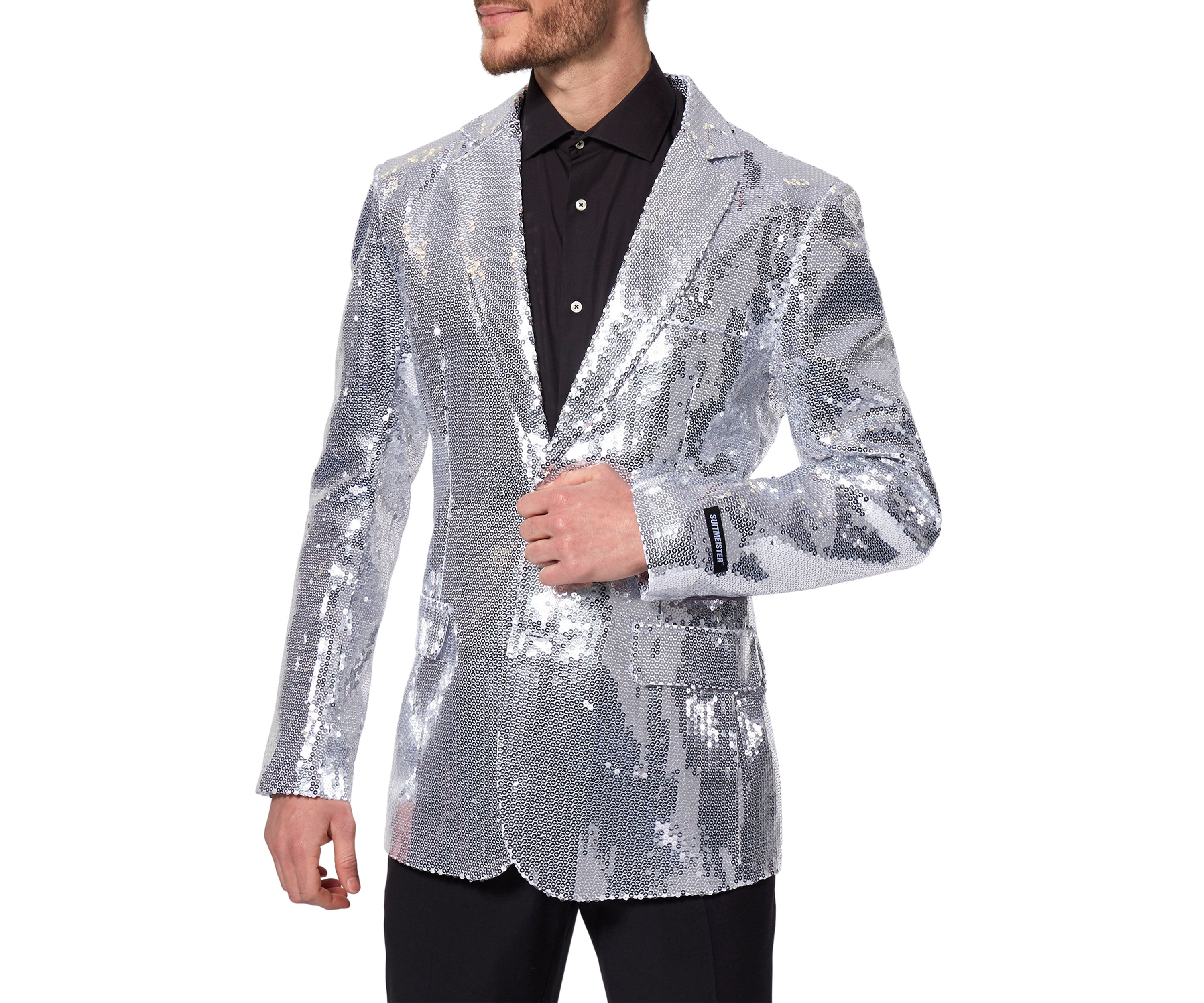 Sequins Silver Blazer