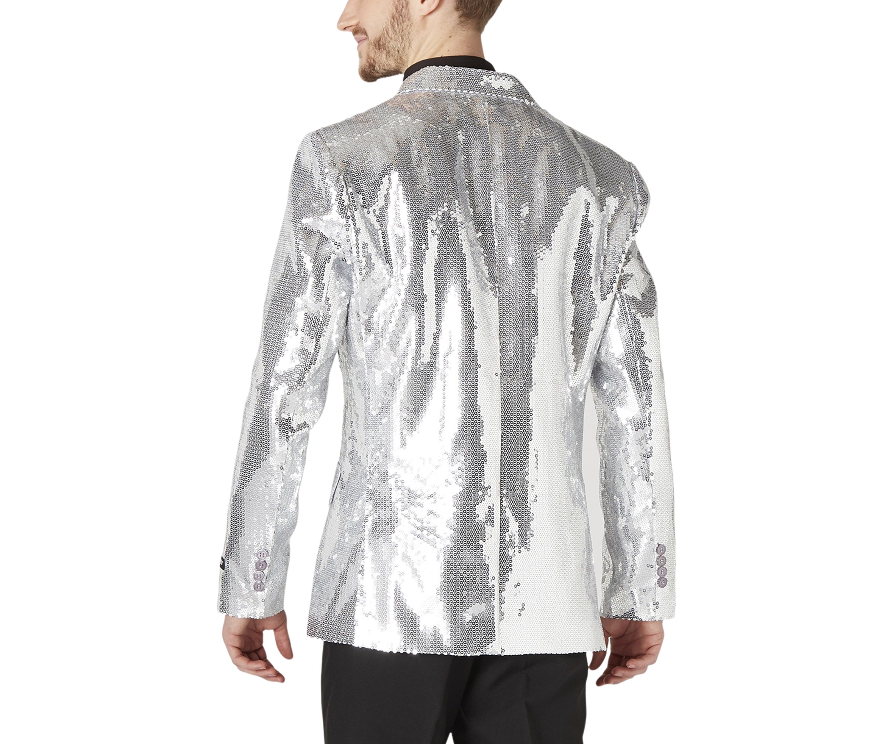 Sequins Silver Blazer