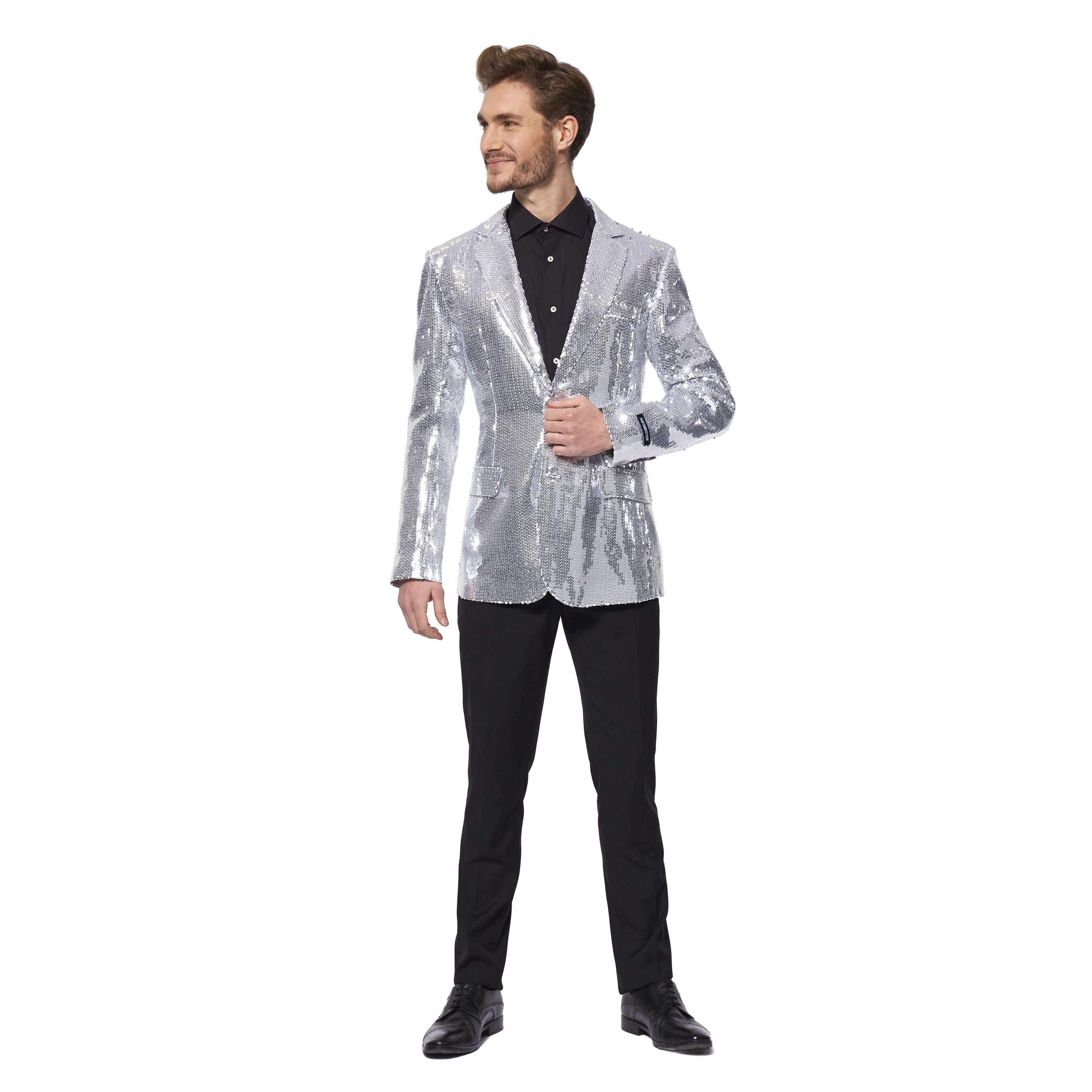 Sequins Silver Blazer