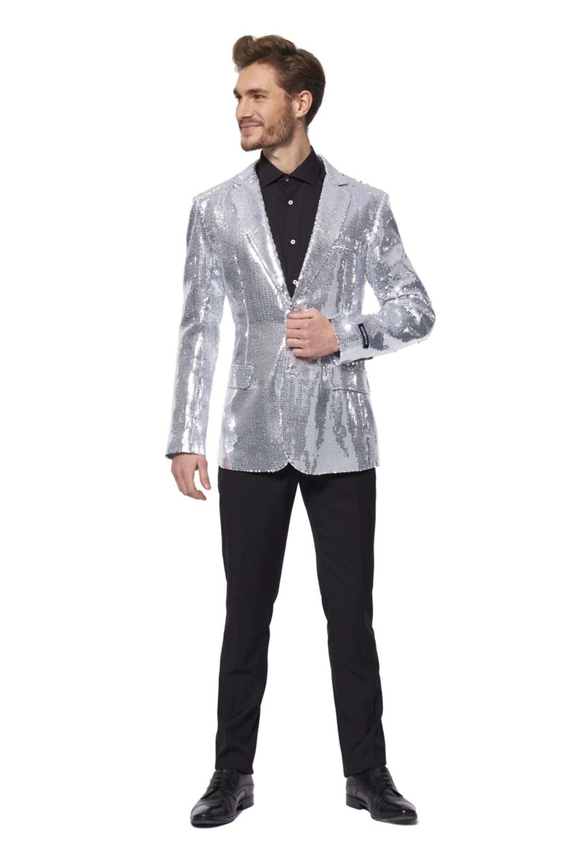 Sequins Silver Blazer