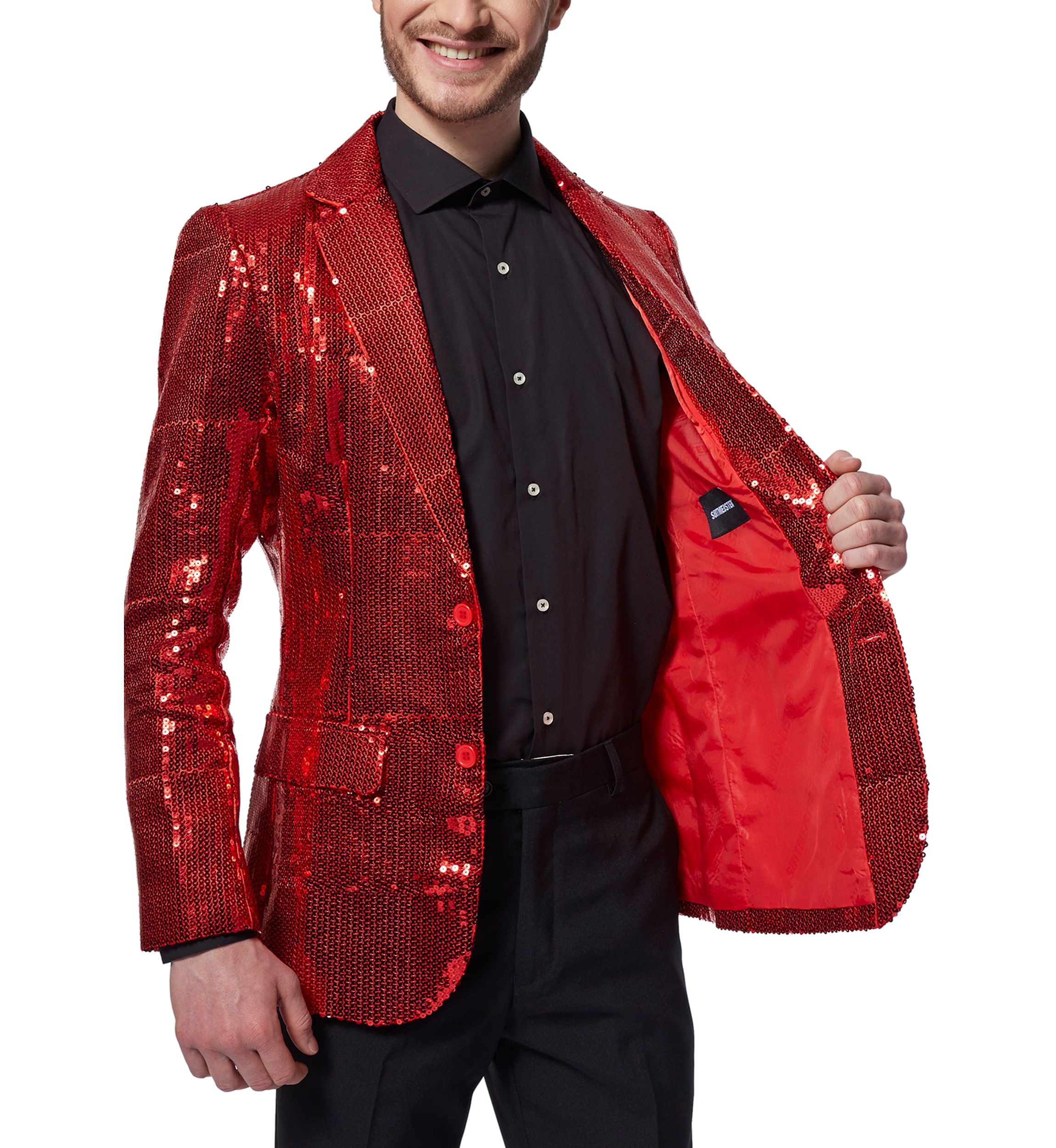Sequins Red  Blazer