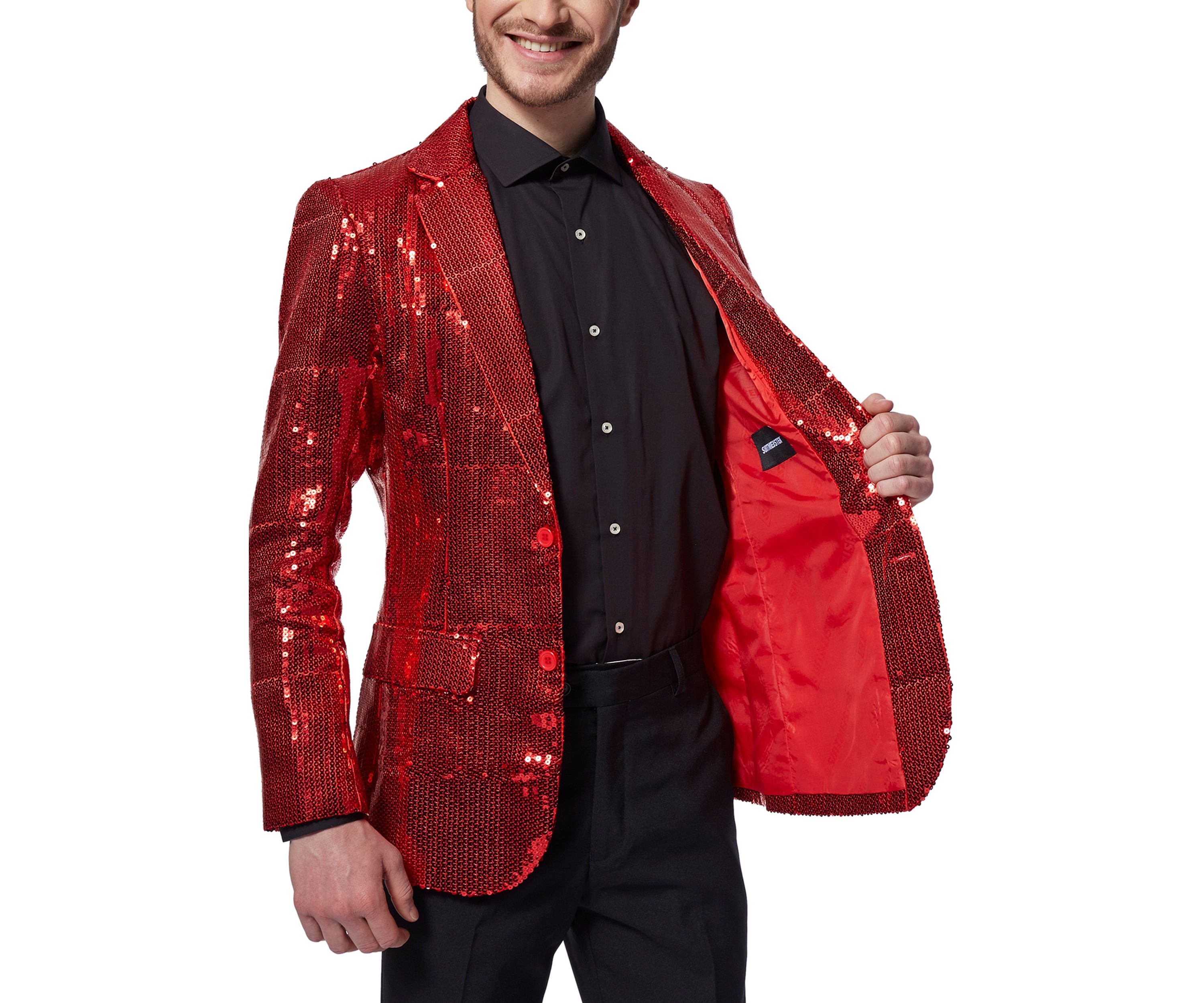 Sequins Red  Blazer