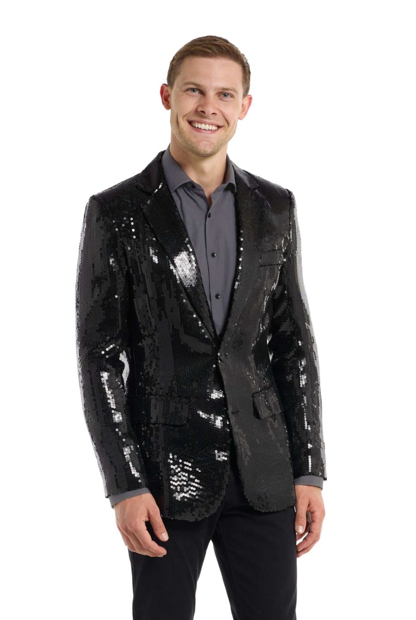 Suitmeister Sequins Black Blazer