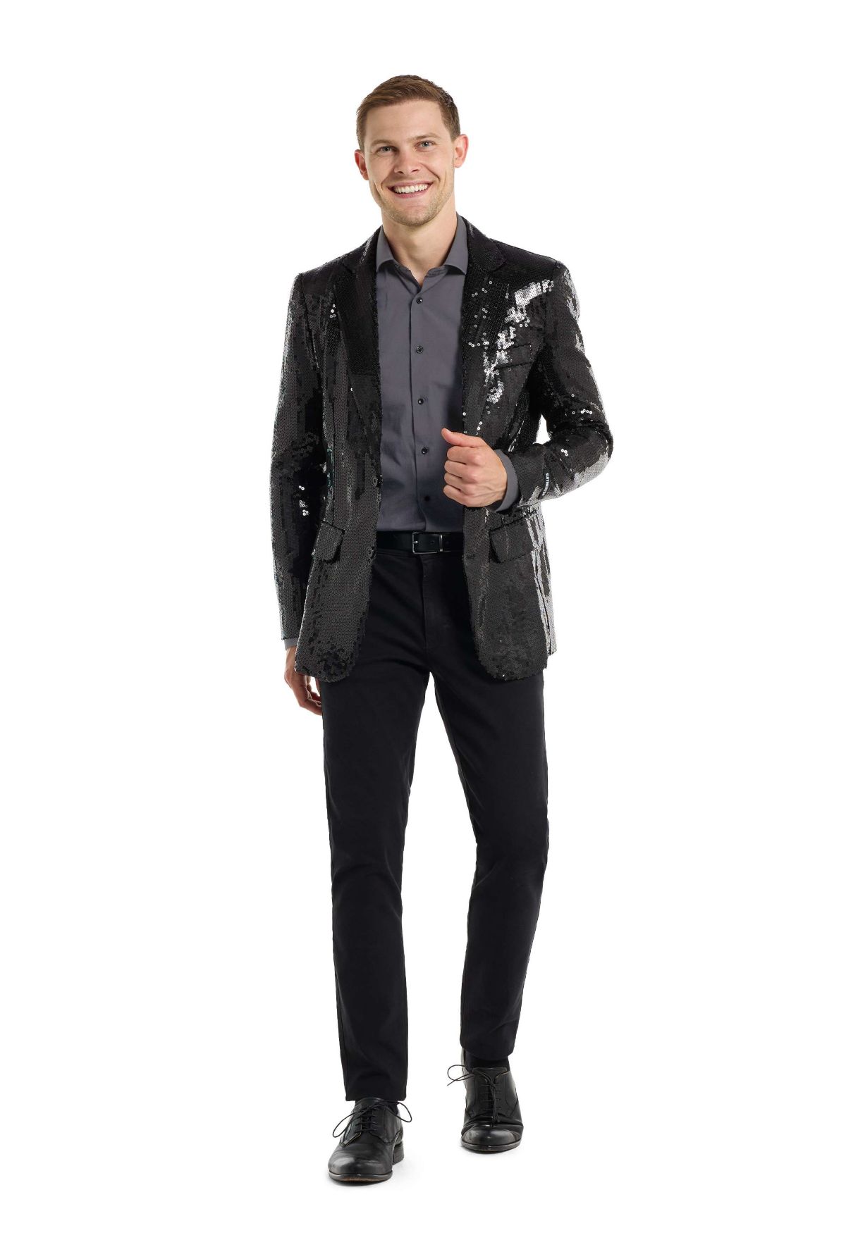 Suitmeister Sequins Black Blazer